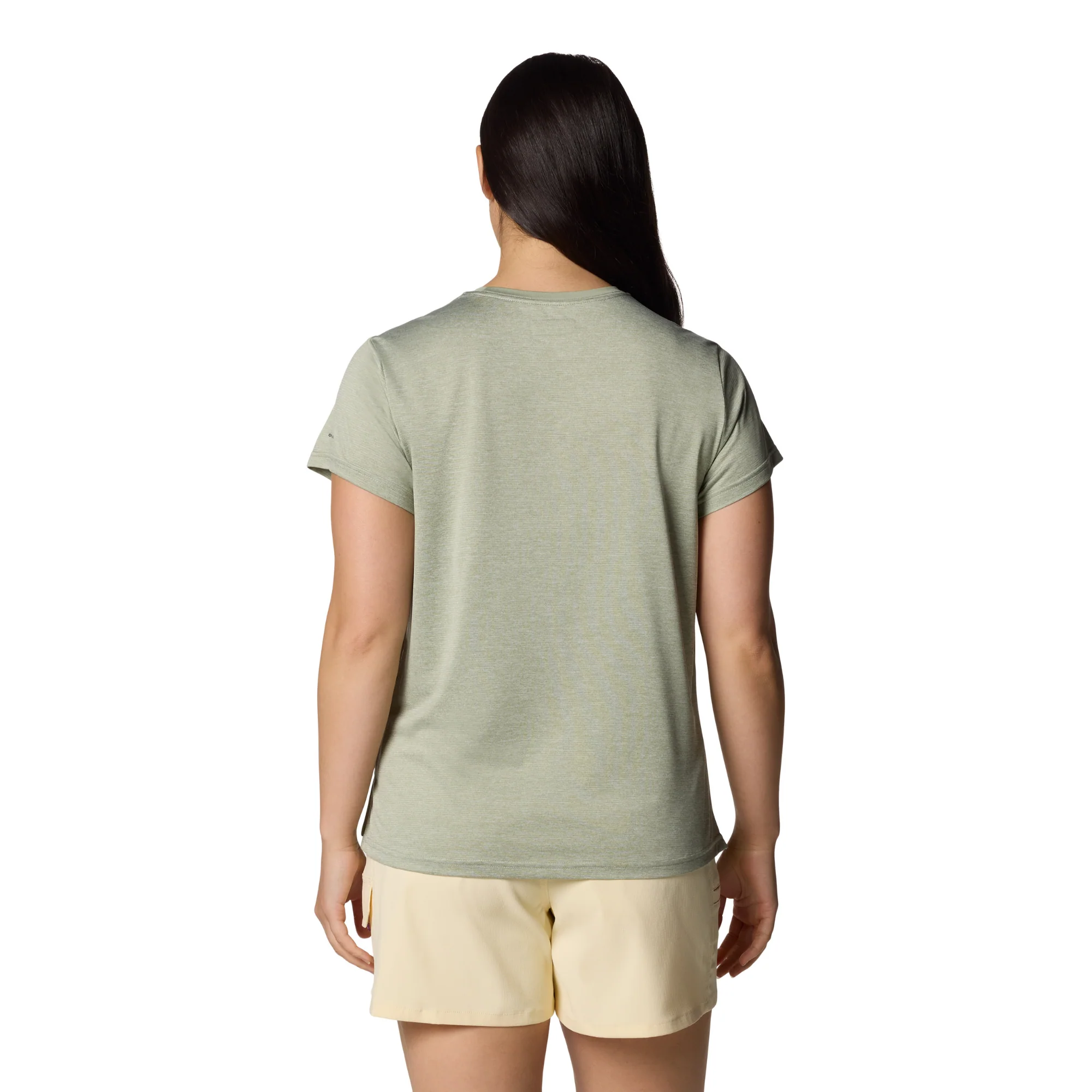 Columbia Women's BlueVista Hill Short Sleeve Technical Tee (Safari Heather) - Image 5