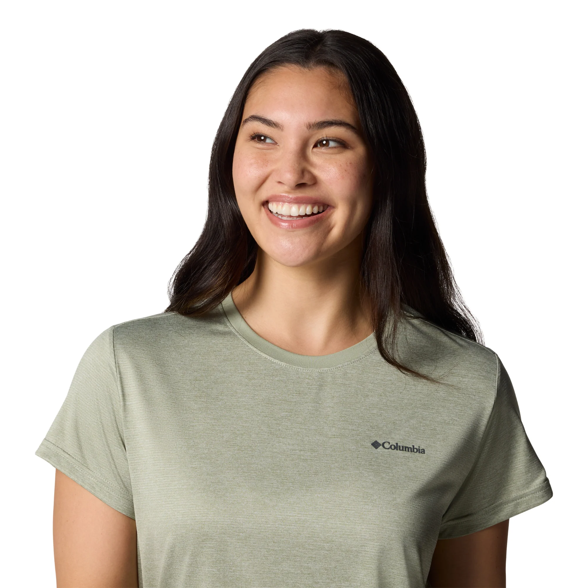 Columbia Women's BlueVista Hill Short Sleeve Technical Tee (Safari Heather) - Image 8