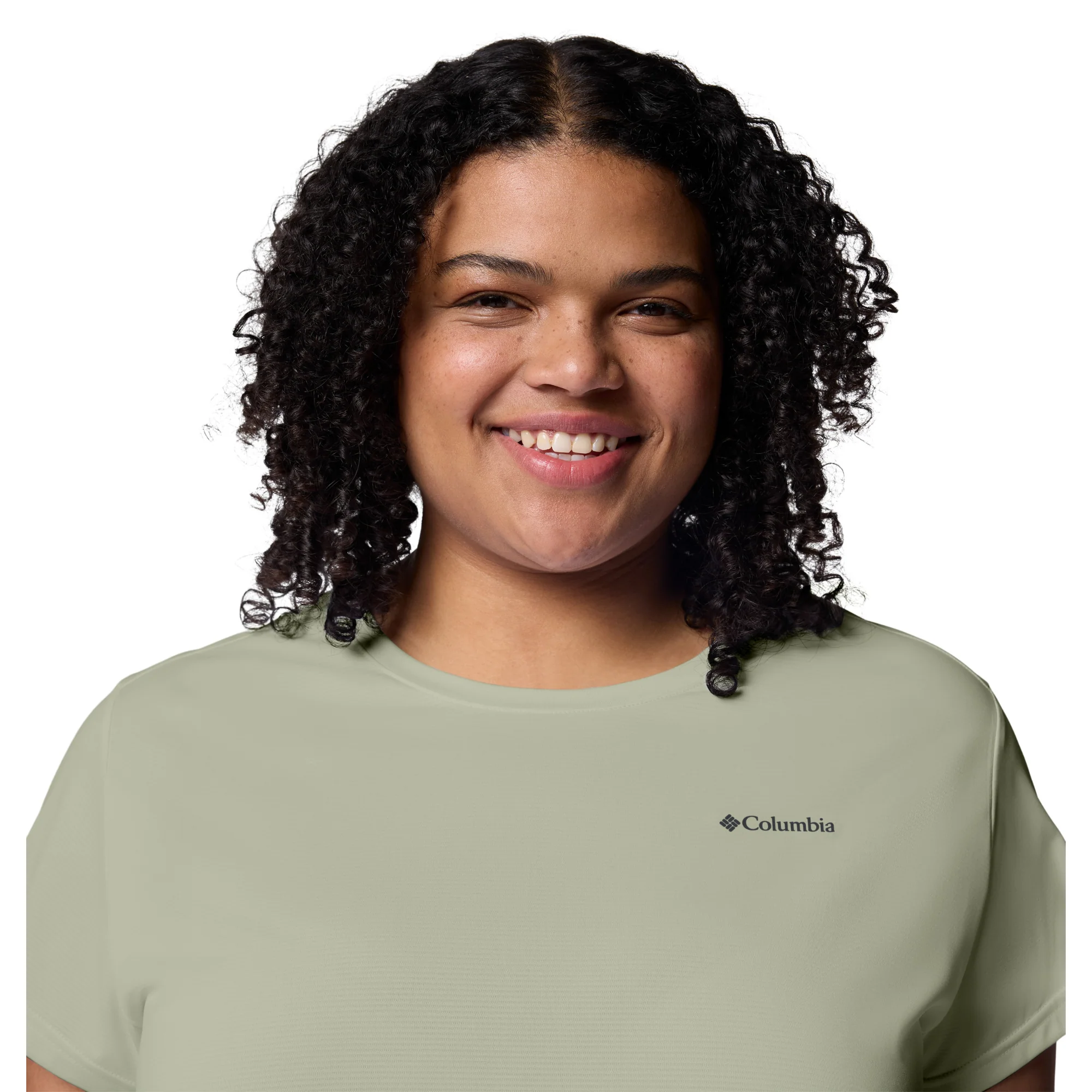Columbia Women's BlueVista Hill Short Sleeve Technical Tee (Safari Heather) - Image 9