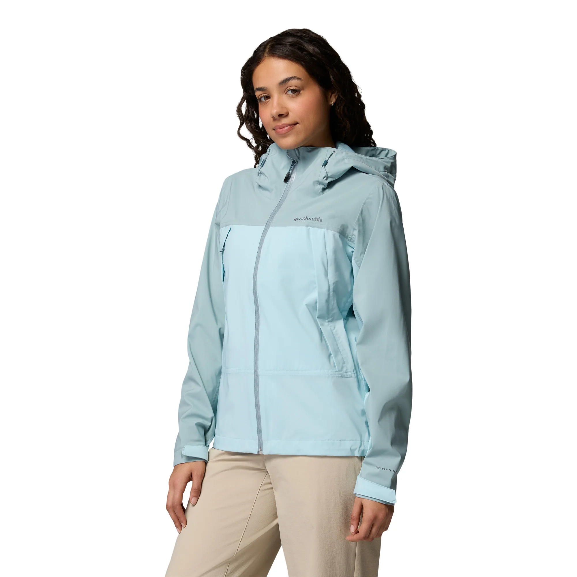 Columbia Women's Boulder Falls Waterproof Jacket (Marine Light/Crushed Blue) - Image 2