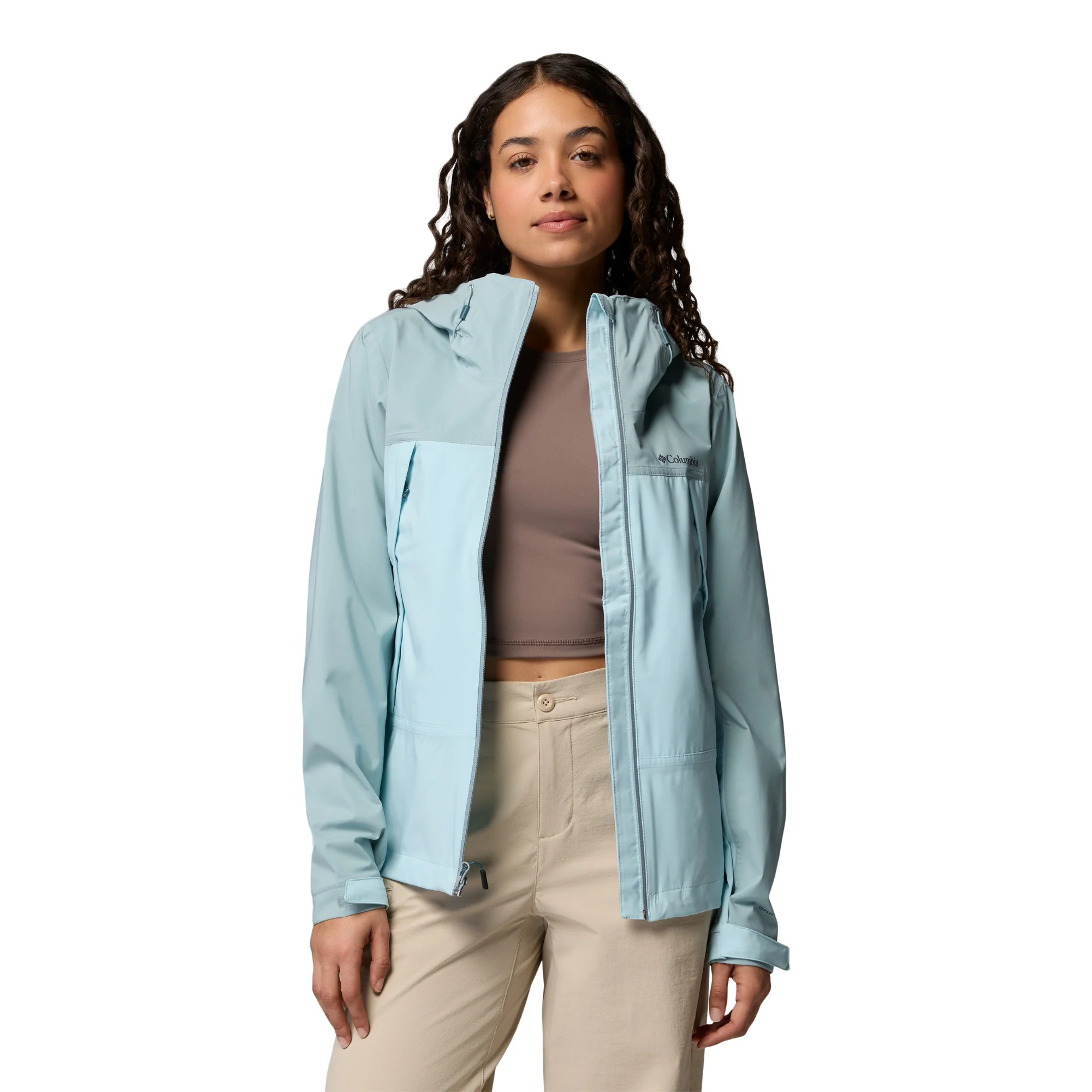 Columbia Women's Boulder Falls Waterproof Jacket (Marine Light/Crushed Blue) - Image 4