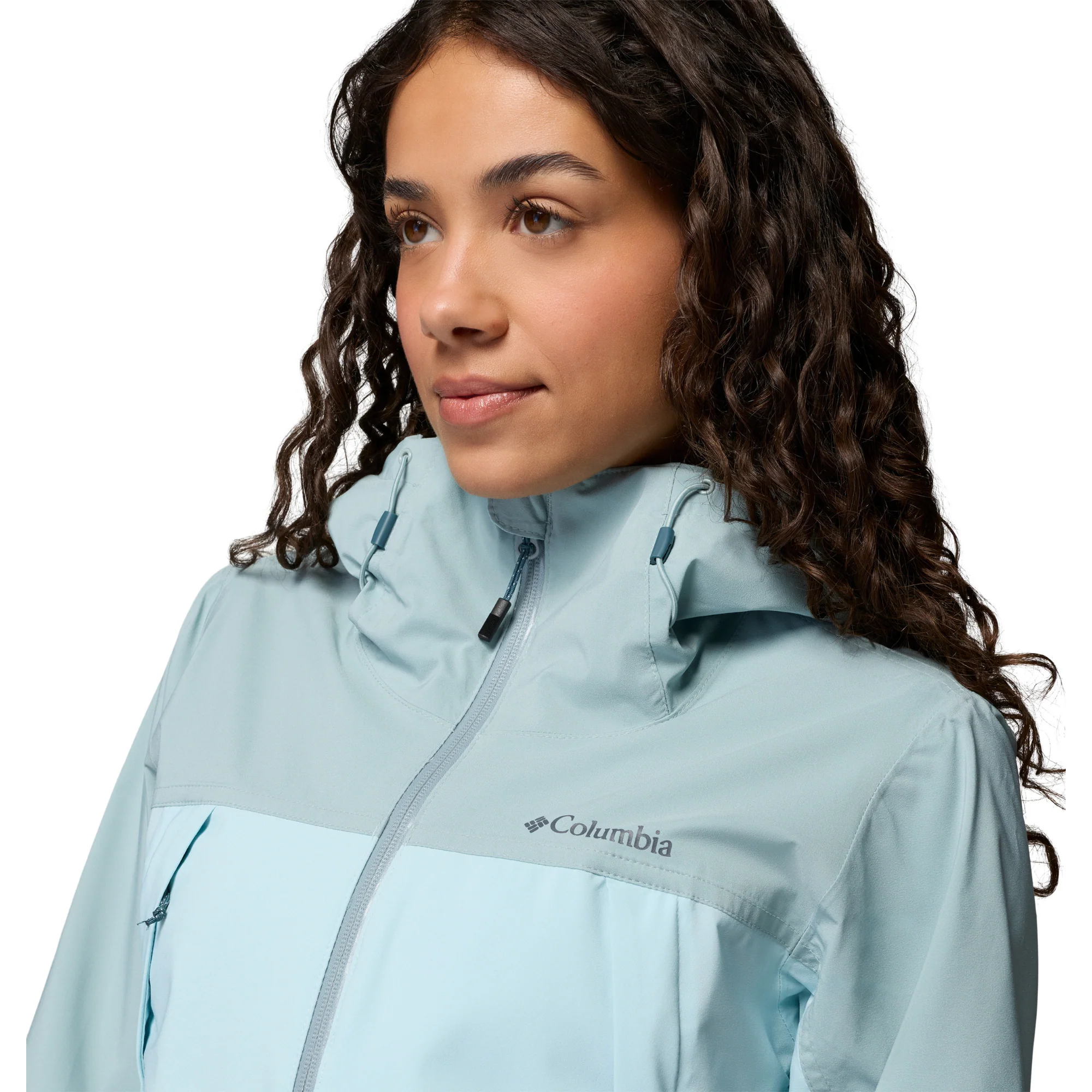 Columbia Women's Boulder Falls Waterproof Jacket (Marine Light/Crushed Blue) - Image 5