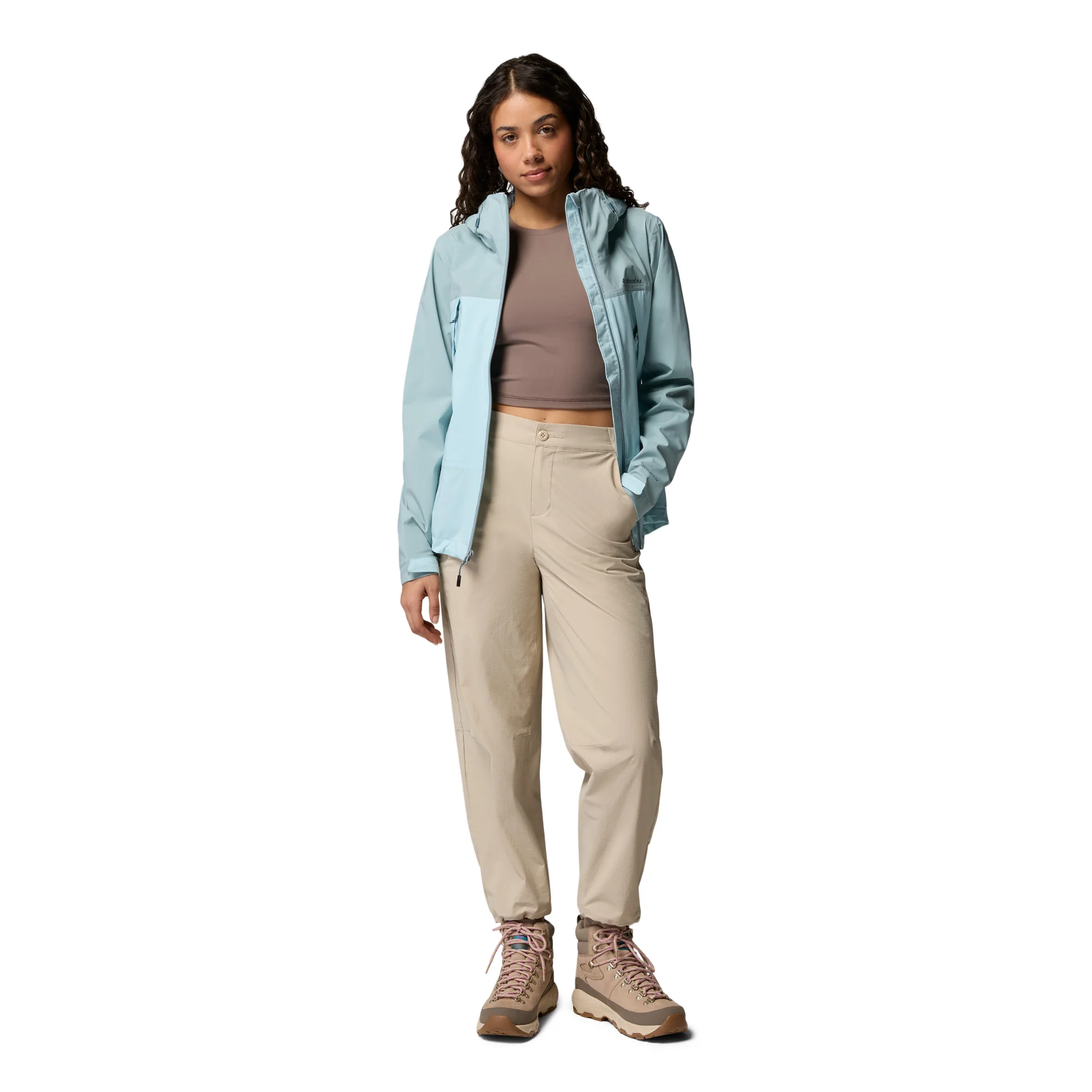 Columbia Women's Boulder Falls Waterproof Jacket (Marine Light/Crushed Blue) - Image 9