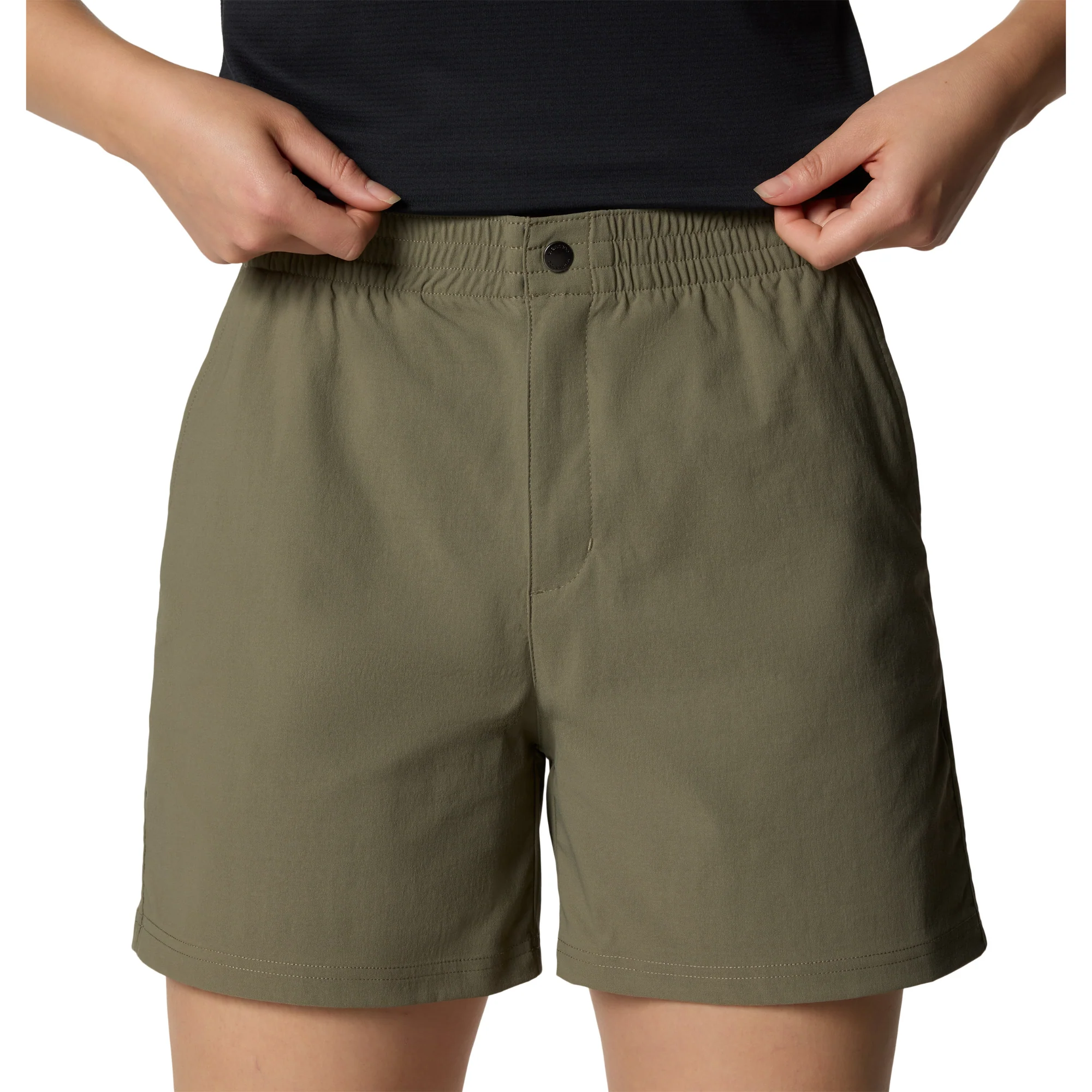 Columbia Women's Cedar Crest Shorts (Stone Green)(5in) - Image 8