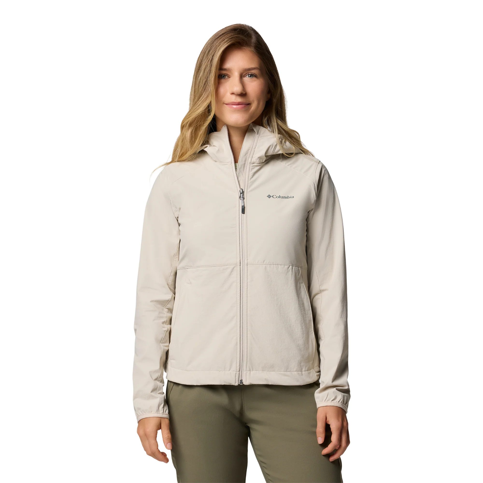 Columbia Women's Heather Canyon II Hooded Softshell Jacket (Dark Stone)