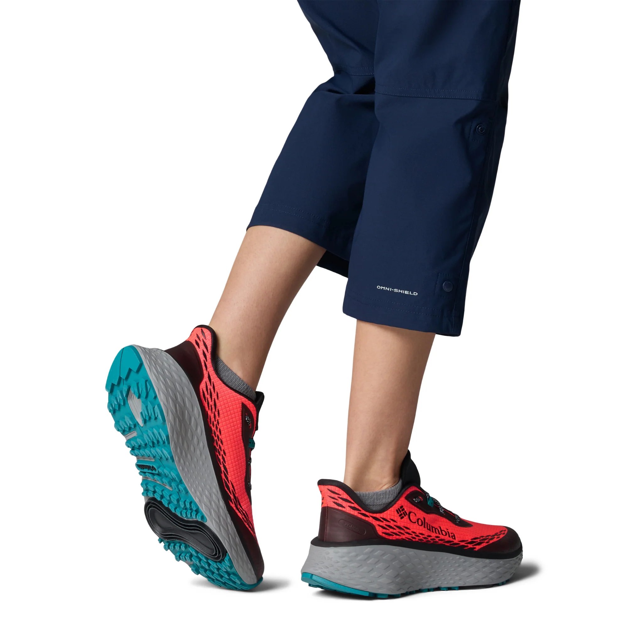 Columbia Women's Konos Trillium ATR Trail Shoes (Neon Sunrise/Teal Chloride) - Image 10