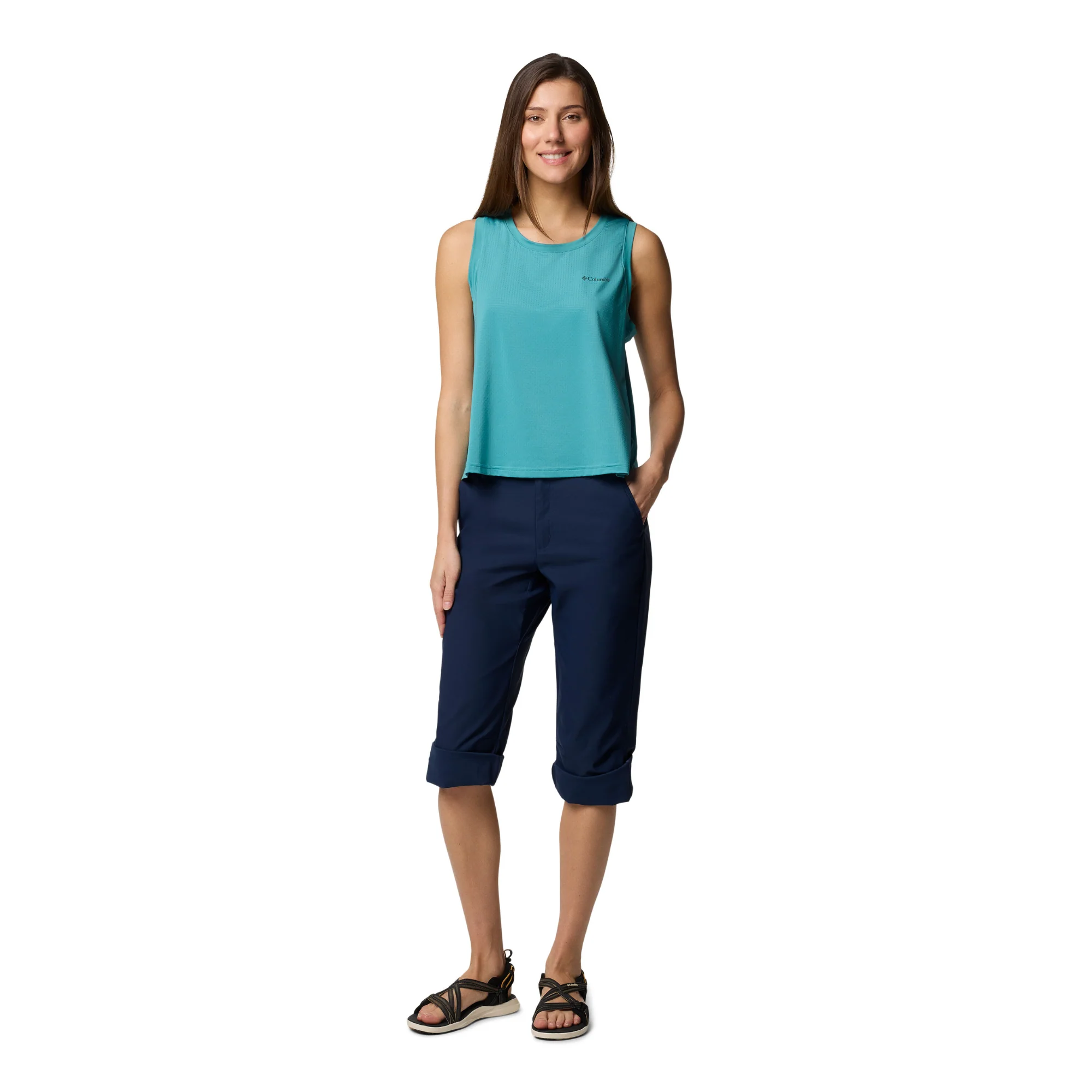 Columbia Women's Leslie Falls II UPF50 Capri Trousers (Collegiate Navy) - Image 15