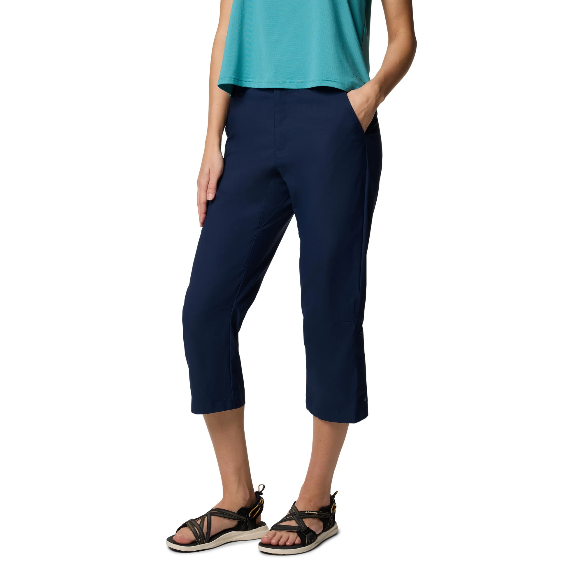 Columbia Women's Leslie Falls II UPF50 Capri Trousers (Collegiate Navy) - Image 3