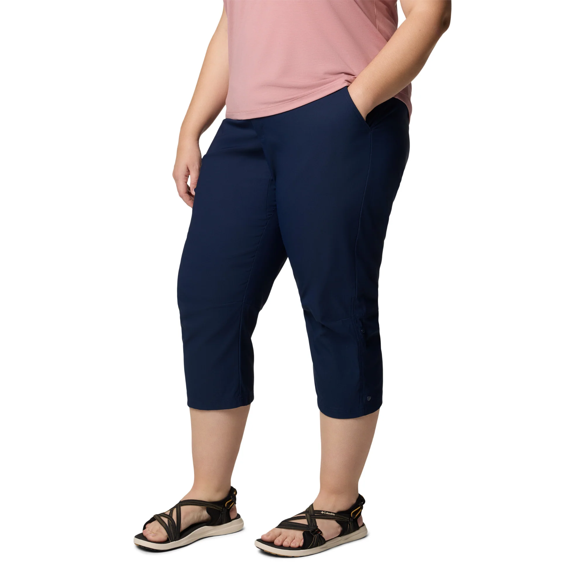 Columbia Women's Leslie Falls II UPF50 Capri Trousers (Collegiate Navy) - Image 4