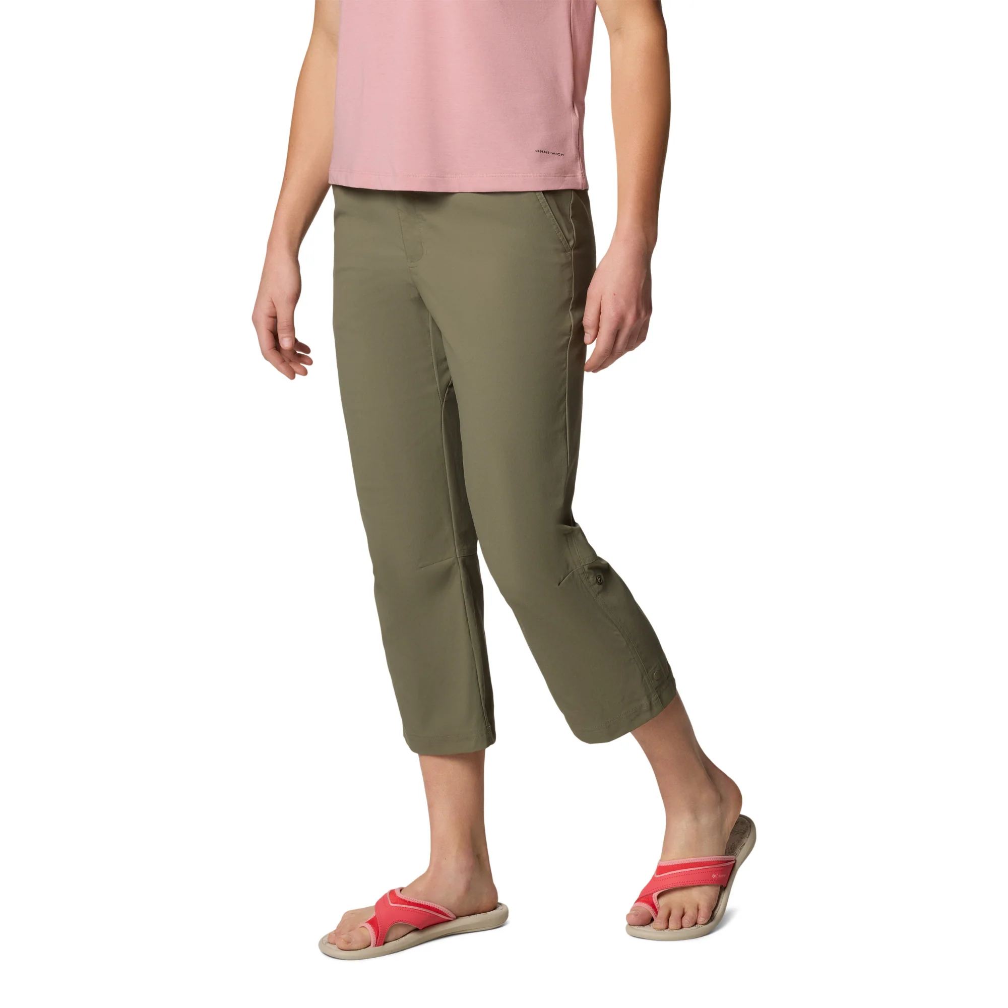 Columbia Women's Leslie Falls II UPF50 Capri Trousers (Stone Green) - Image 3