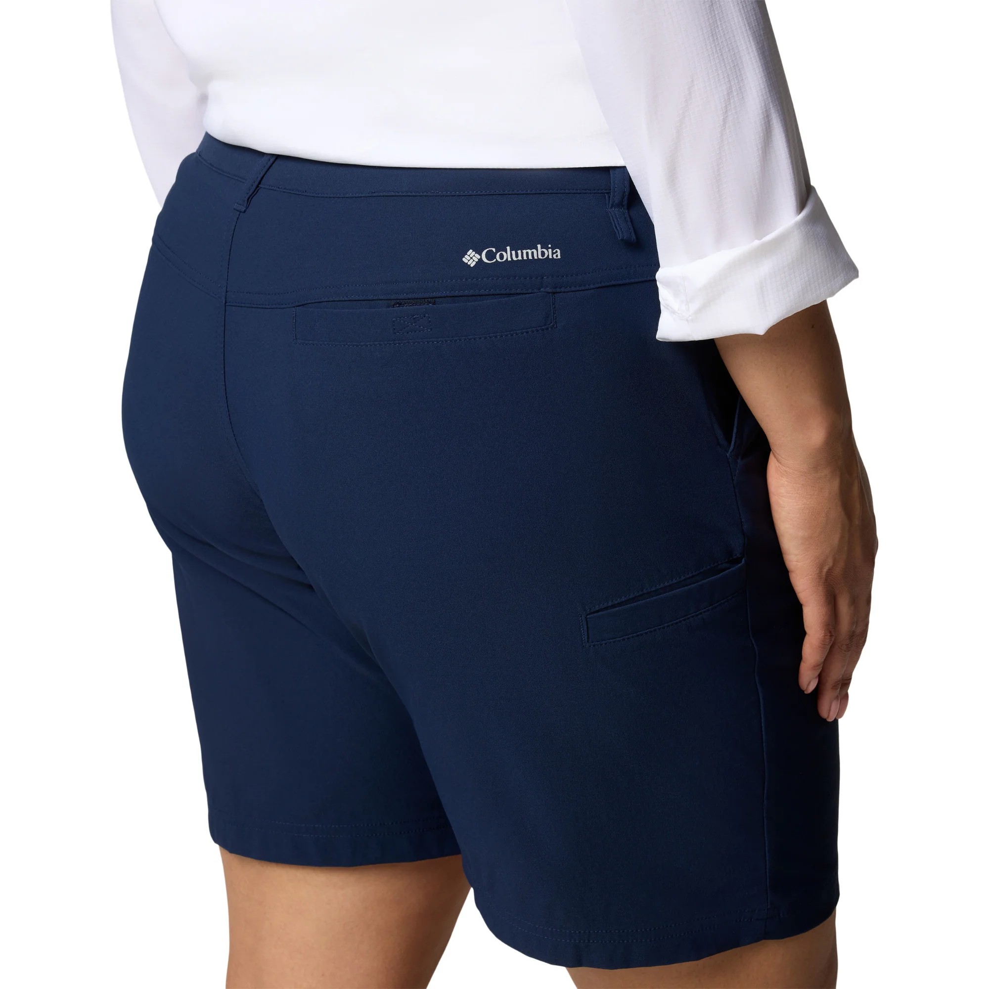 Columbia Women's Leslie Falls II Long Shorts (9in)(Collegiate Navy) - Image 10