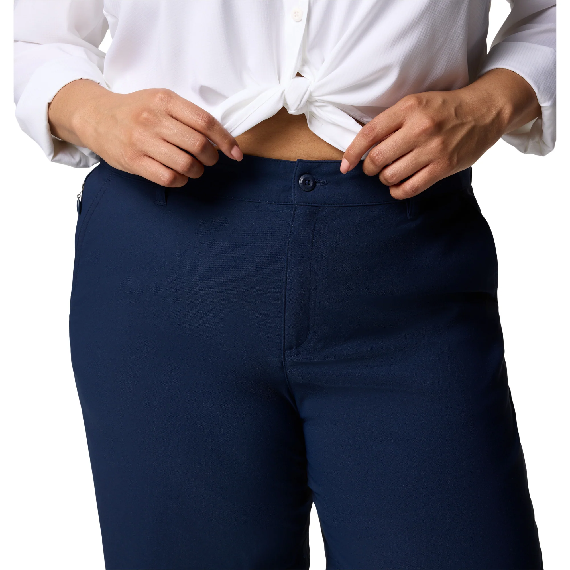 Columbia Women's Leslie Falls II Long Shorts (9in)(Collegiate Navy) - Image 8