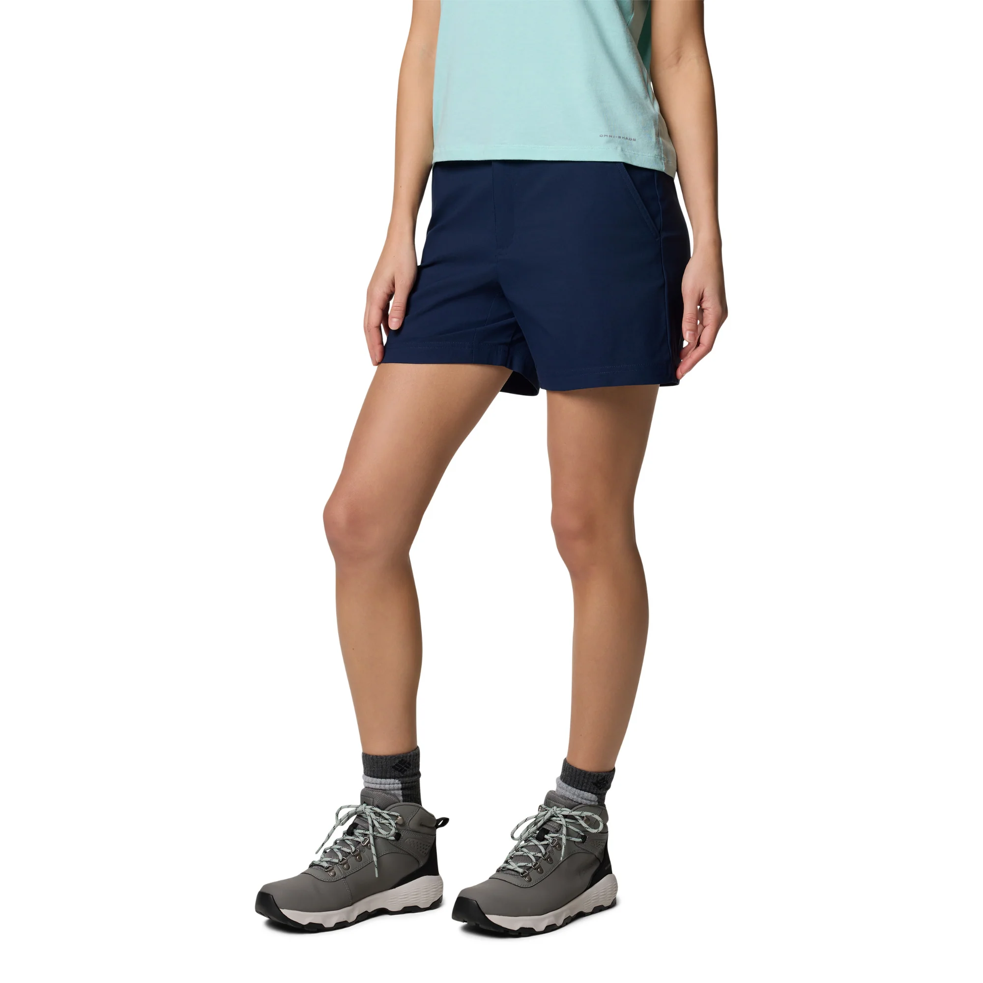 Columbia Women's Leslie Falls II Shorts (5in)(Collegiate Navy) - Image 3
