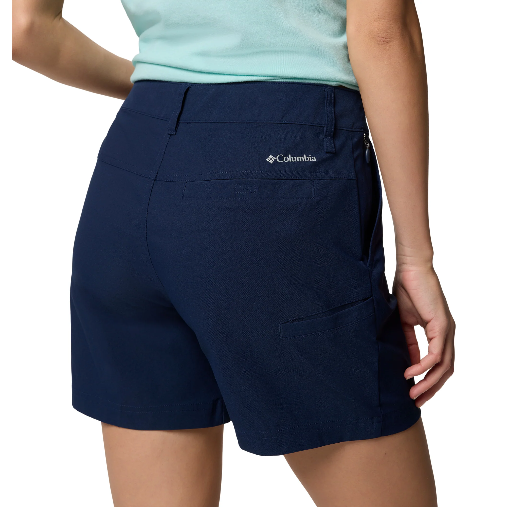 Columbia Women's Leslie Falls II Shorts (5in)(Collegiate Navy) - Image 6
