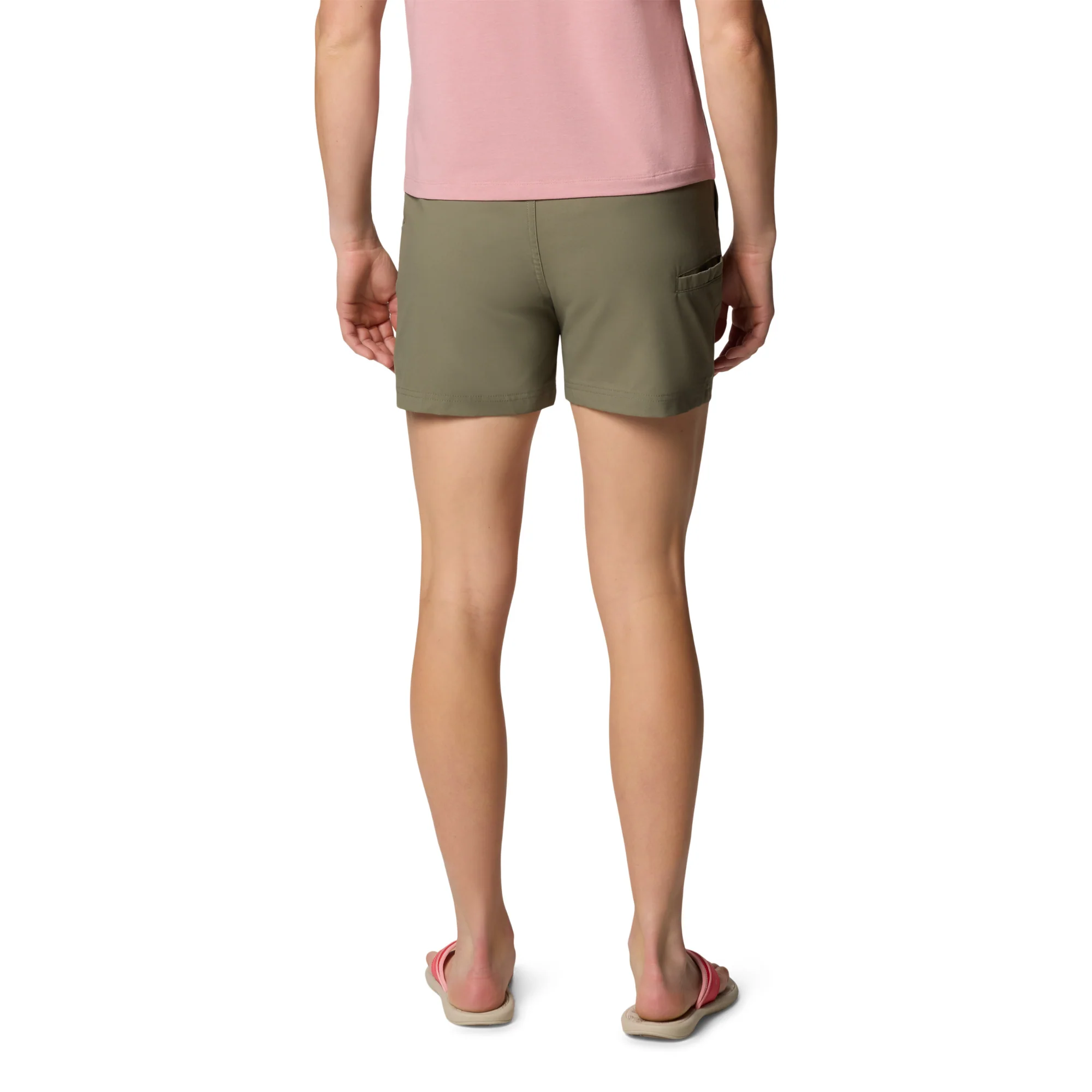Columbia Women's Leslie Falls II UPF50 Shorts (Stone Green)(5in) - Image 2