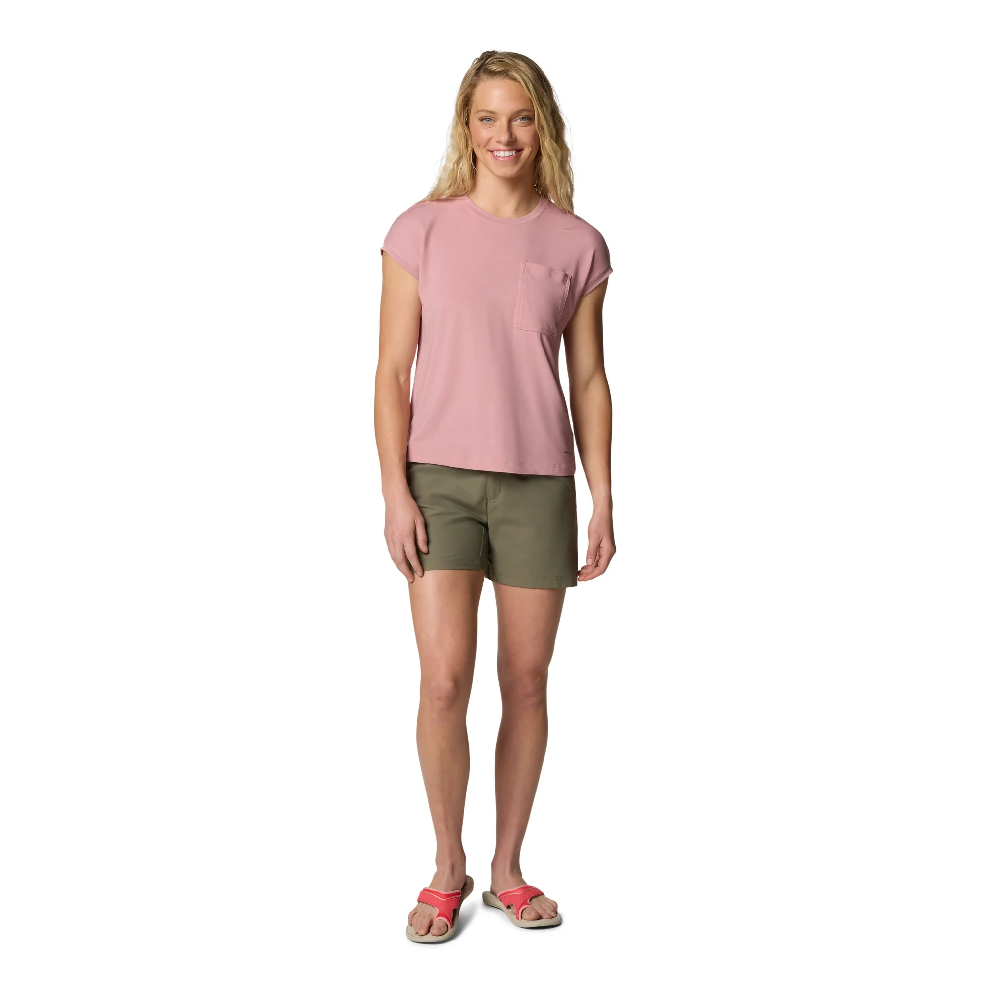 Columbia Women's Leslie Falls II UPF50 Shorts (Stone Green)(5in) - Image 6