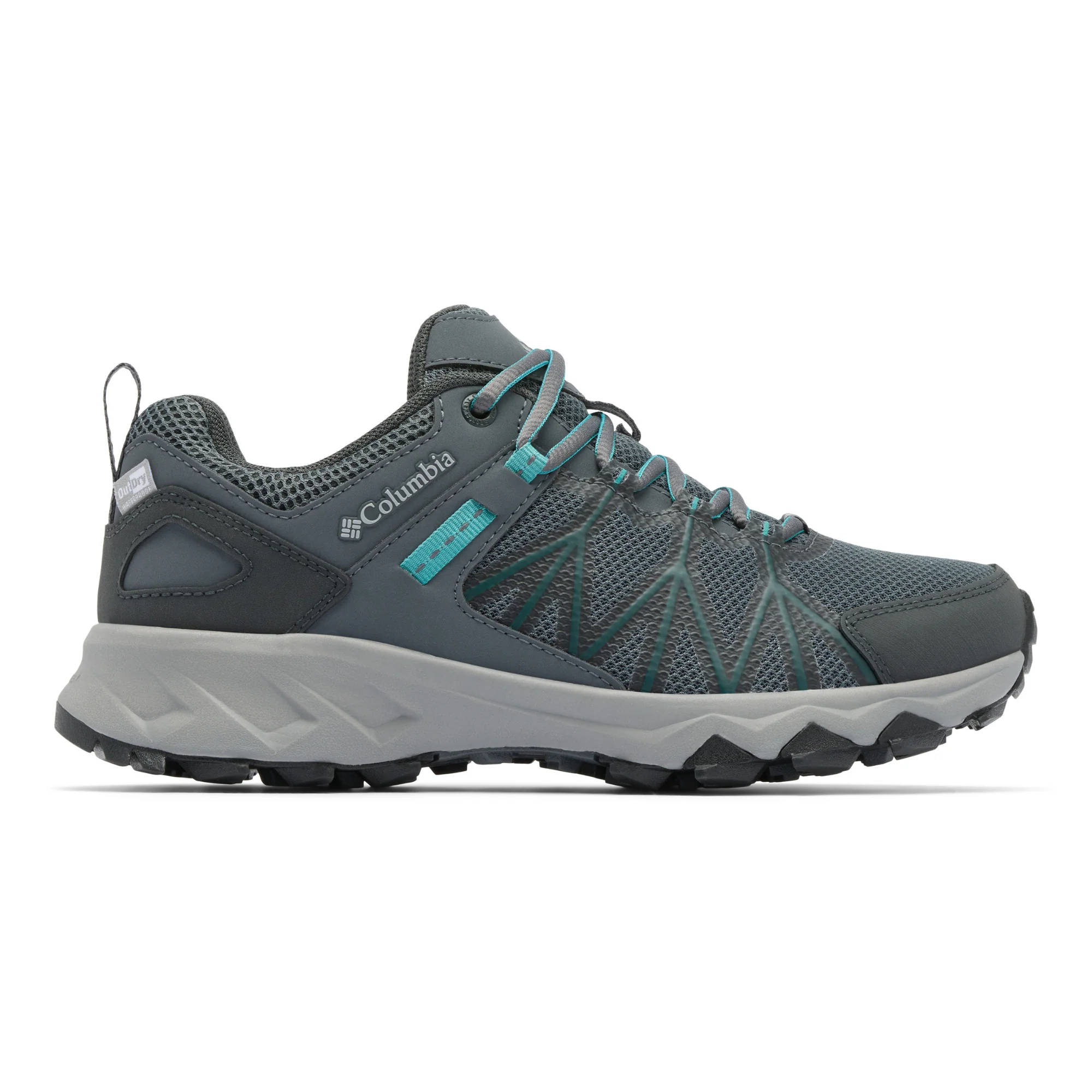 Columbia Women's Peakfreak II Outdry Waterproof Trail Shoes (Graphite/Teal) - Image 5