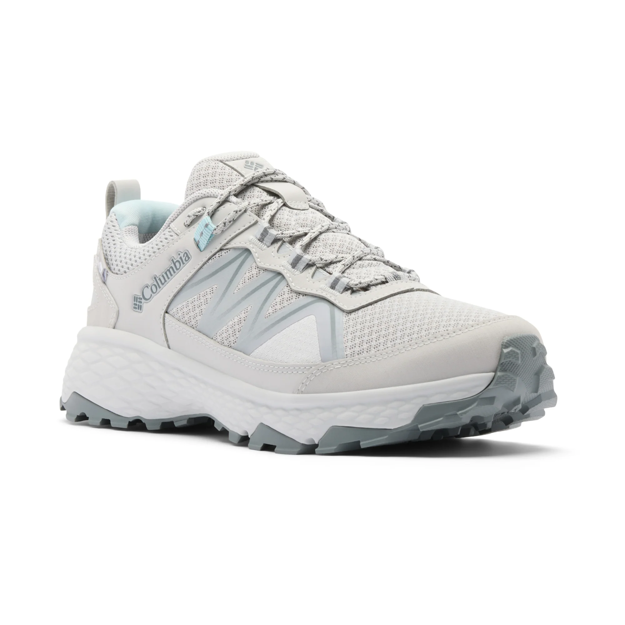 Columbia Women's Peakfreak Rush Outdry Waterproof Trail Shoes (Grey Ice/Marine Light)