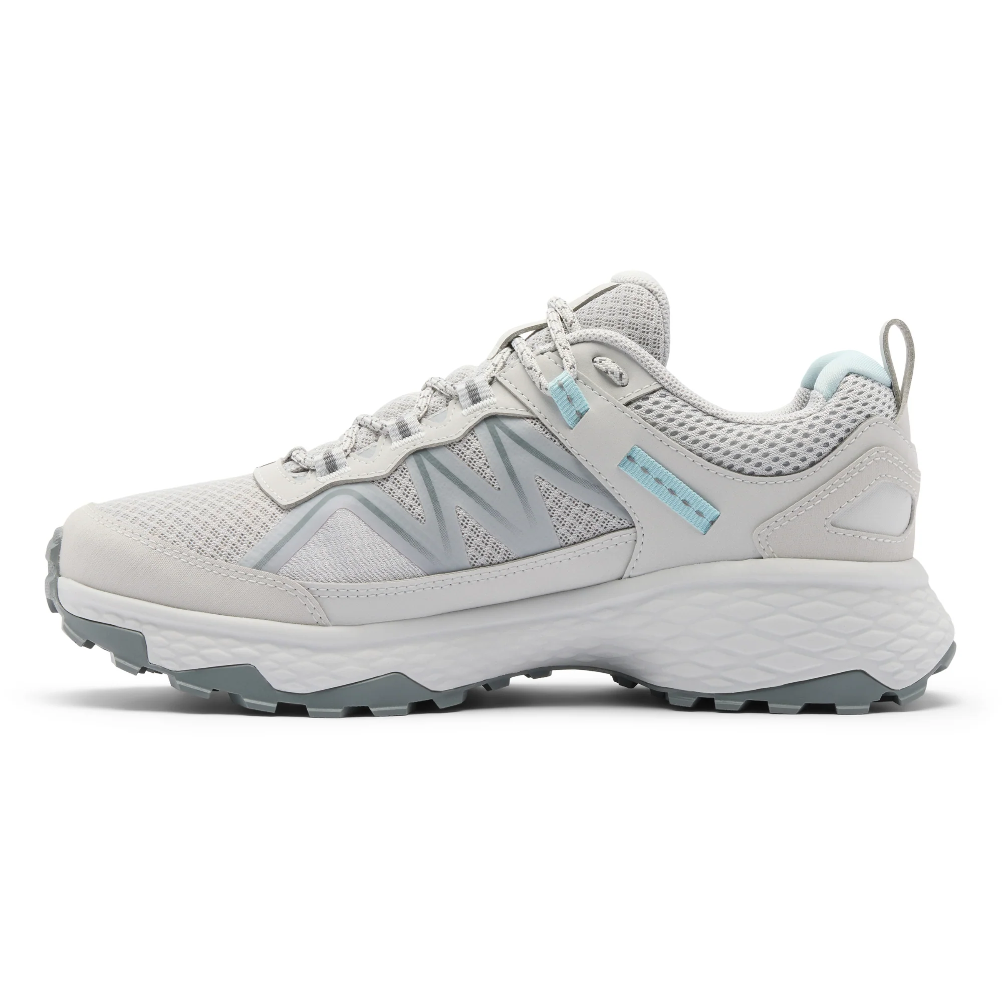 Columbia Women's Peakfreak Rush Outdry Waterproof Trail Shoes (Grey Ice/Marine Light) - Image 4