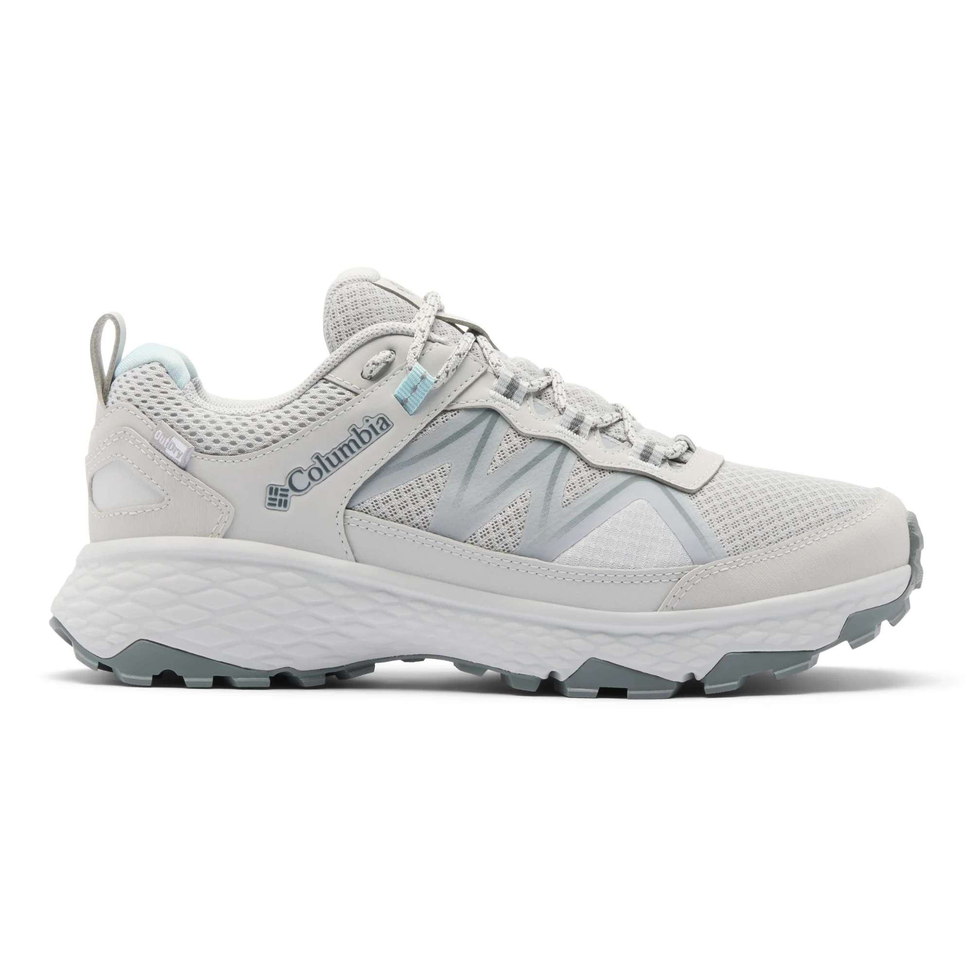 Columbia Women's Peakfreak Rush Outdry Waterproof Trail Shoes (Grey Ice/Marine Light) - Image 5