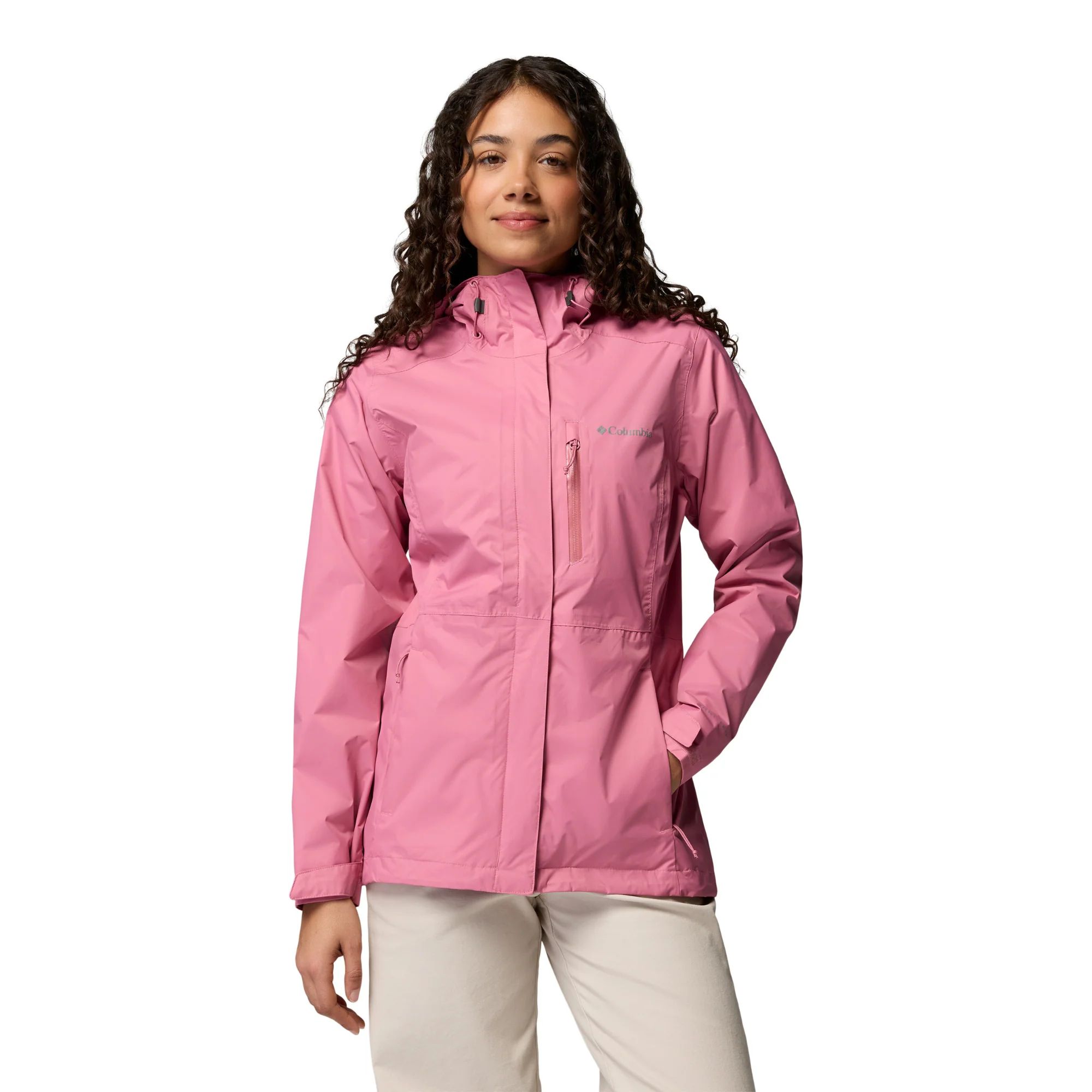 Columbia Women's Pouring Adventure III Waterproof Jacket (Rosette)