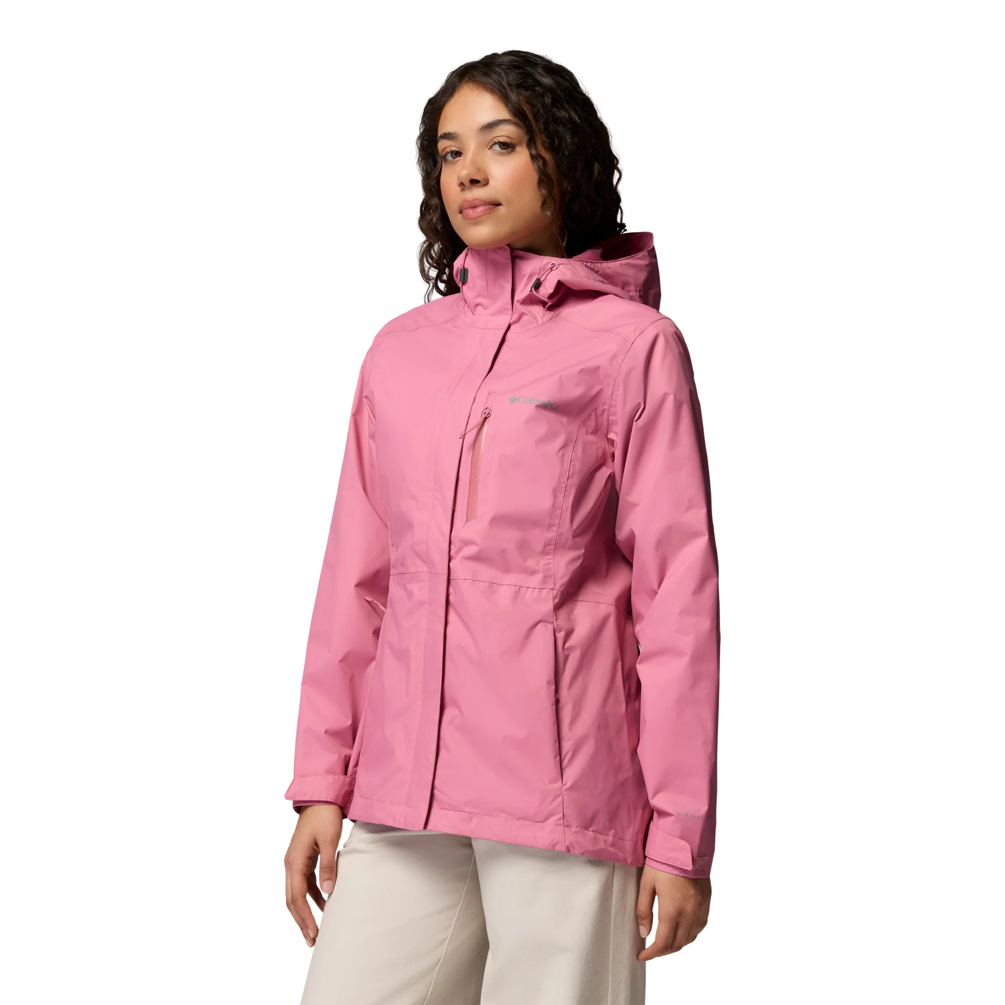 Columbia Women's Pouring Adventure III Waterproof Jacket (Rosette) - Image 2
