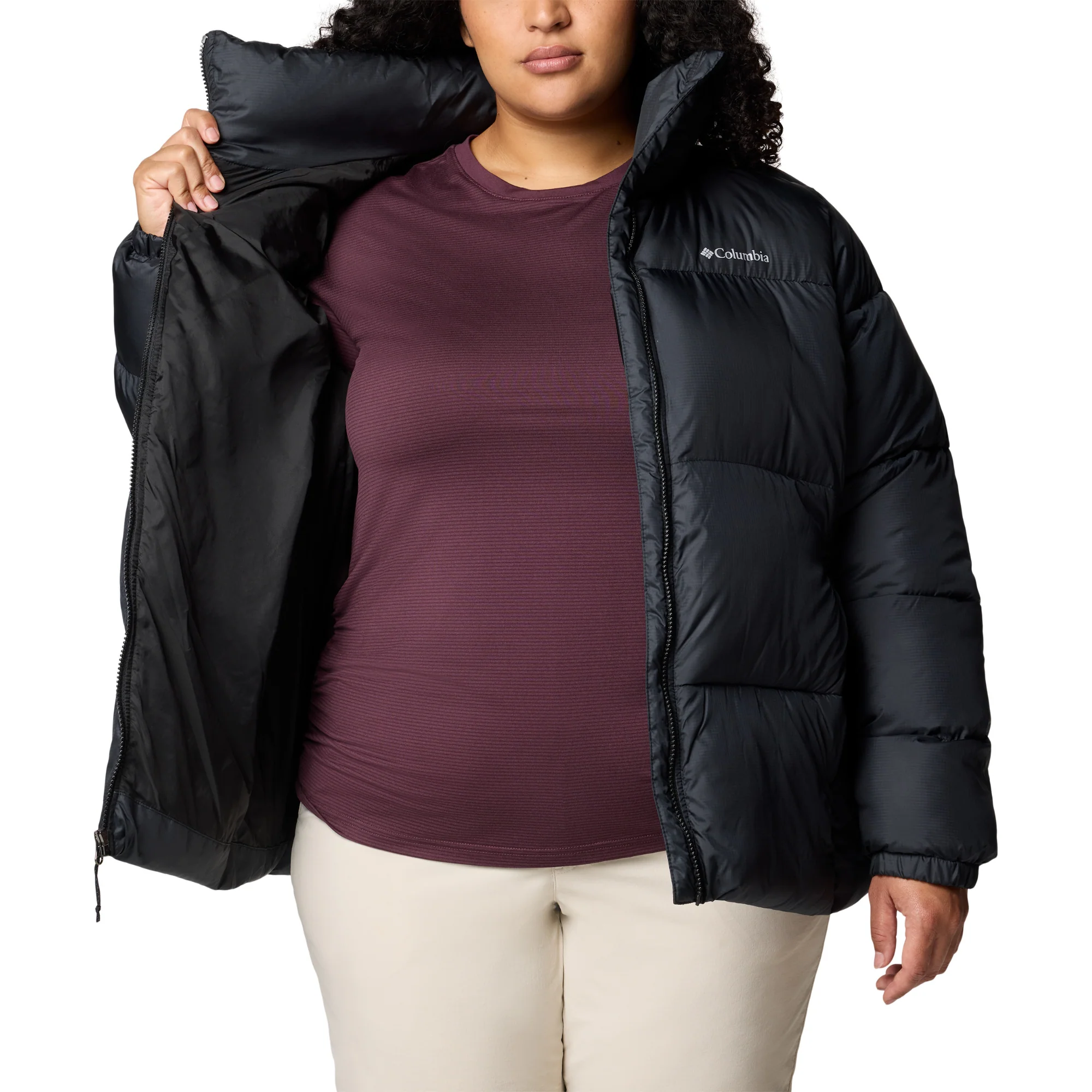 Columbia Women's Puffect II Full Zip Insulated Puffer Jacket (Black) - Image 11