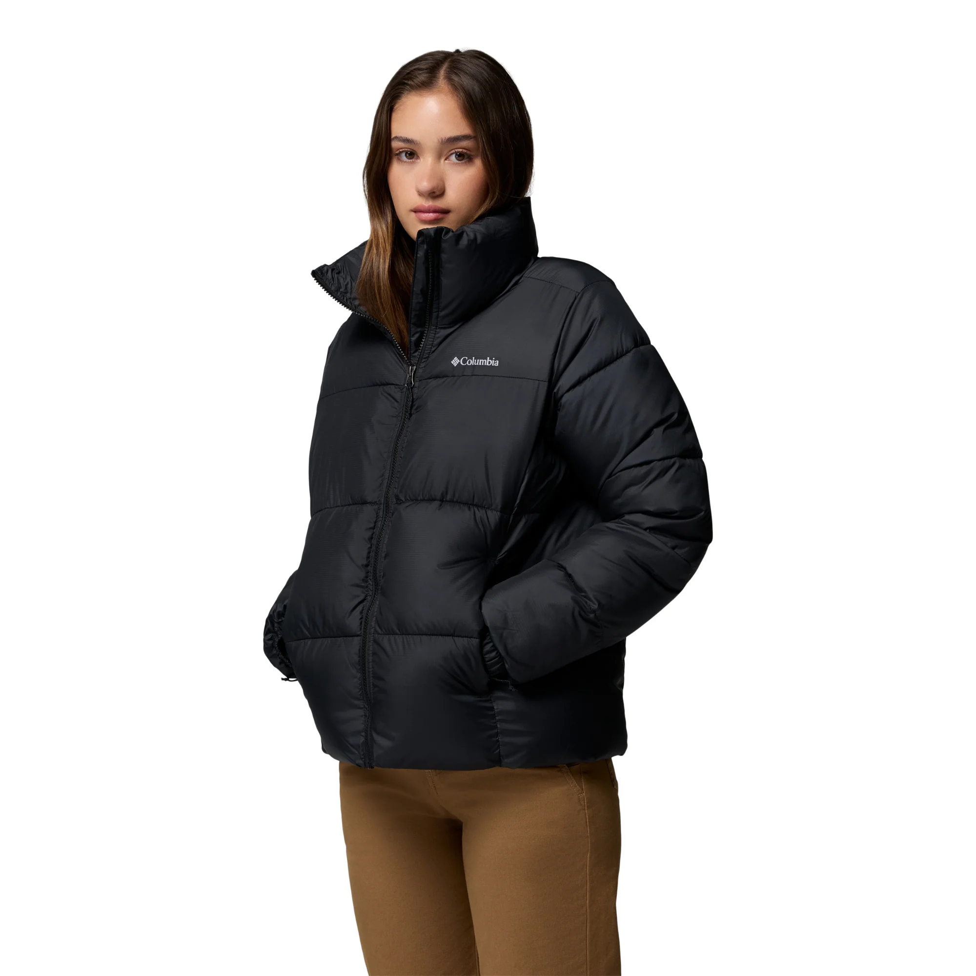 Columbia Women's Puffect II Full Zip Insulated Puffer Jacket (Black) - Image 5