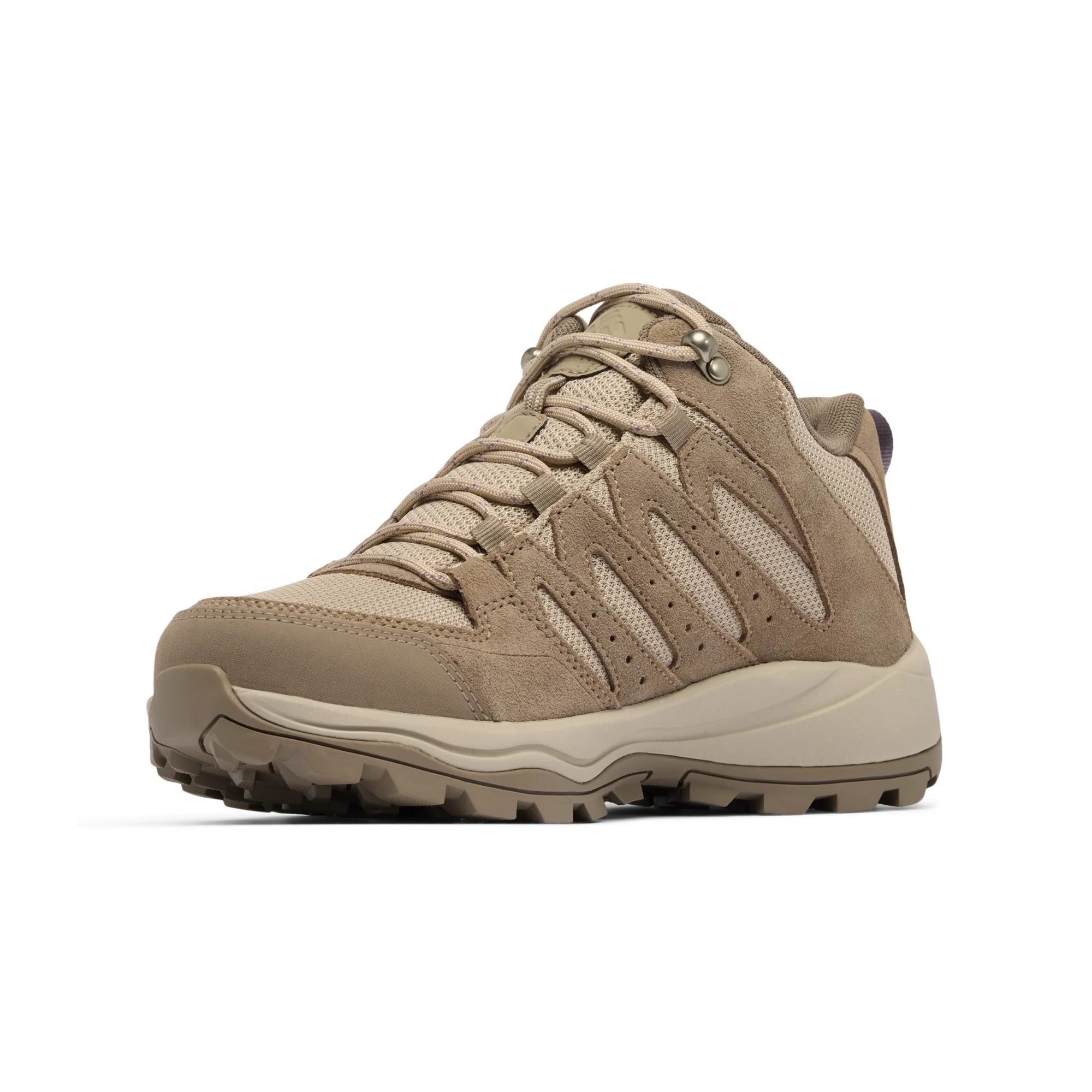 Columbia Women's Redmond IV Waterproof Mid Trail Boots (Wet Sand/Granite Purple) - Image 2
