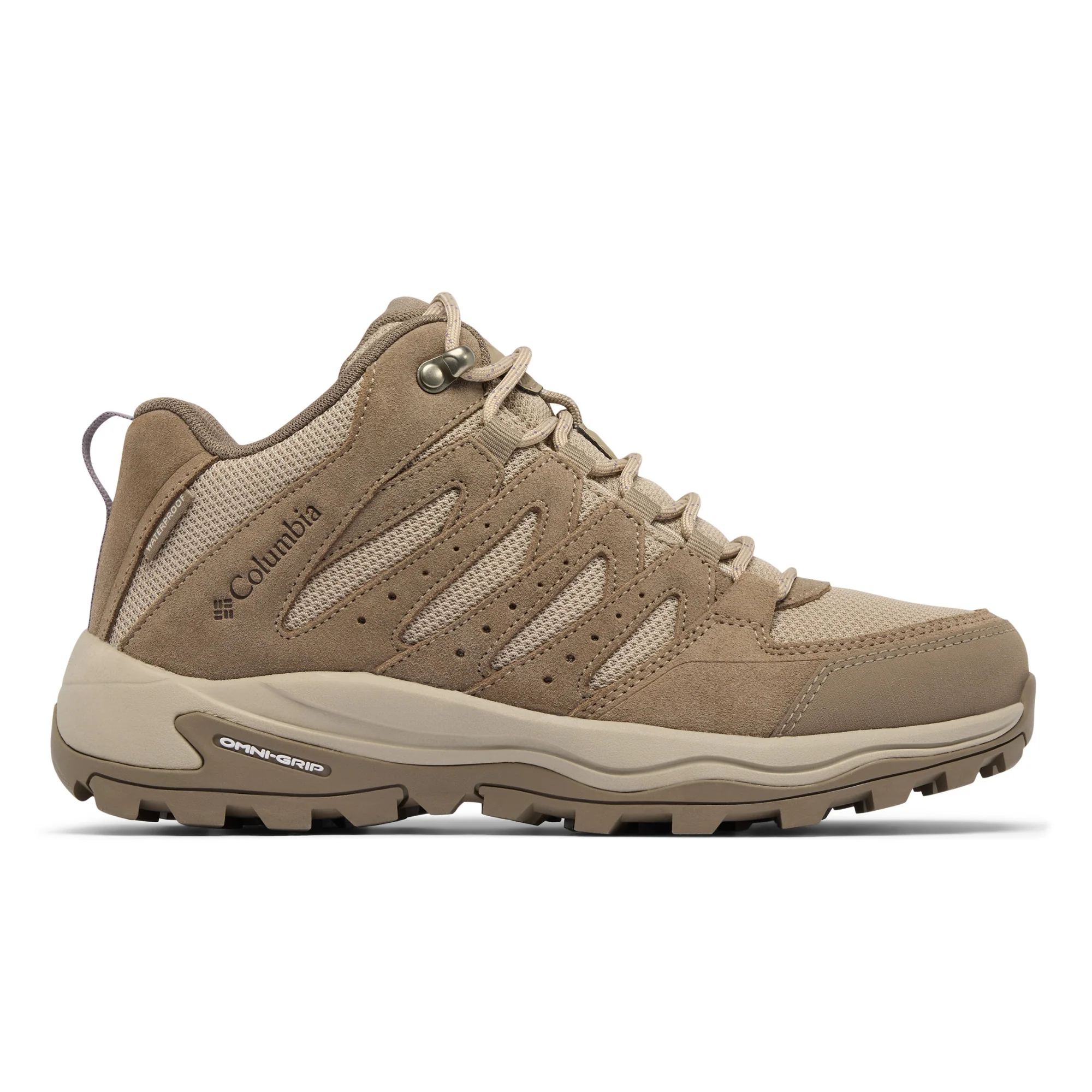 Columbia Women's Redmond IV Waterproof Mid Trail Boots (Wet Sand/Granite Purple) - Image 4