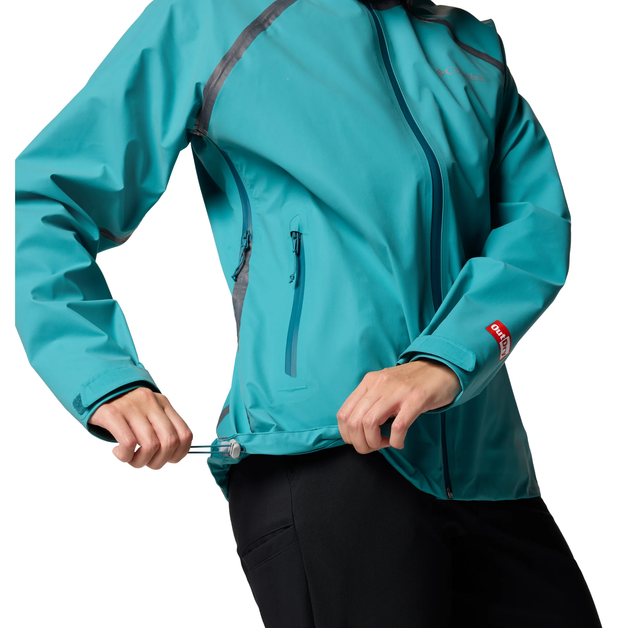 Columbia Women's Reign No Shine Outdry Extreme Waterproof Jacket (River Blue) - Image 10