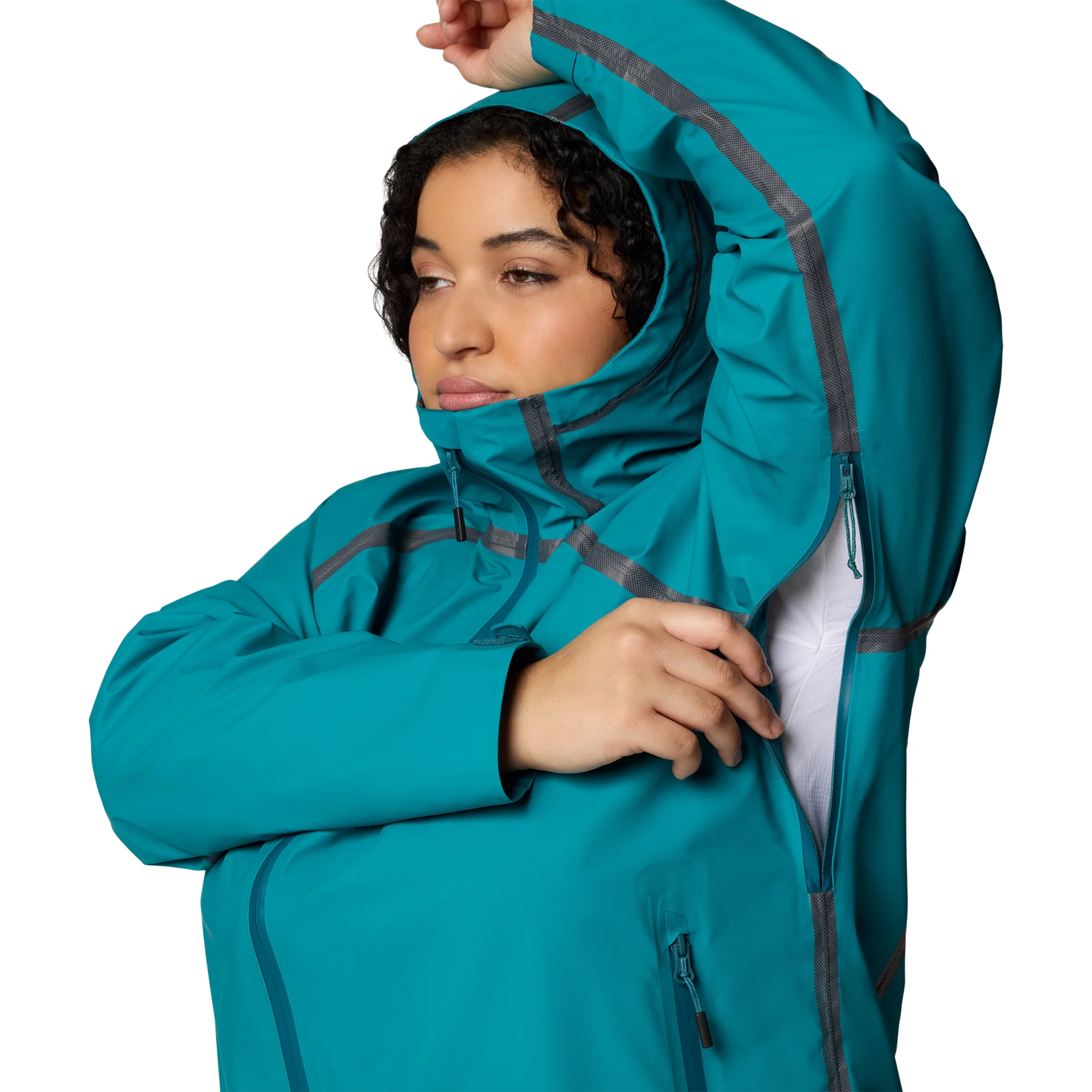 Columbia Women's Reign No Shine Outdry Extreme Waterproof Jacket (River Blue) - Image 13