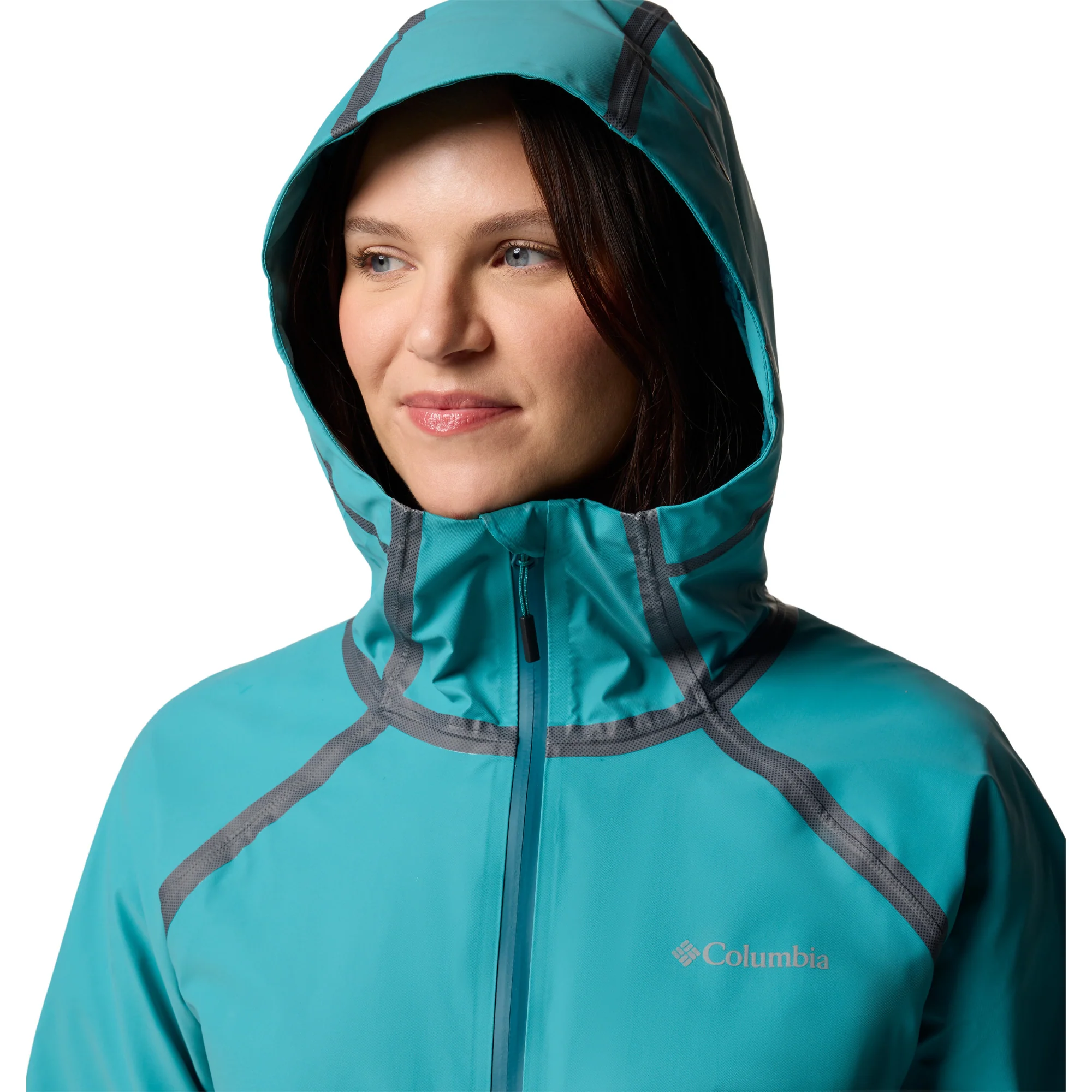 Columbia Women's Reign No Shine Outdry Extreme Waterproof Jacket (River Blue) - Image 14