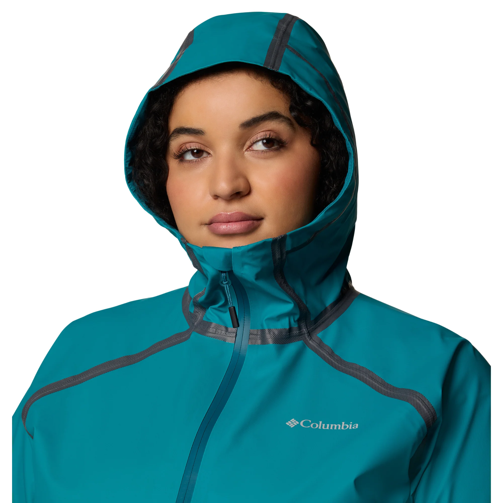 Columbia Women's Reign No Shine Outdry Extreme Waterproof Jacket (River Blue) - Image 15