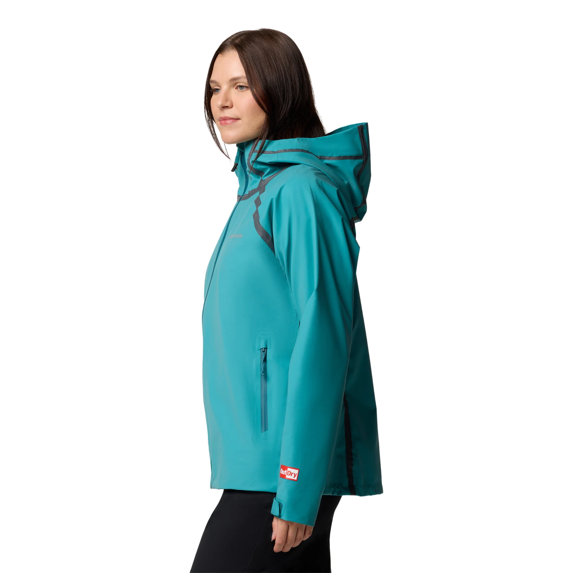 Columbia Women's Reign No Shine Outdry Extreme Waterproof Jacket (River Blue) - Image 5