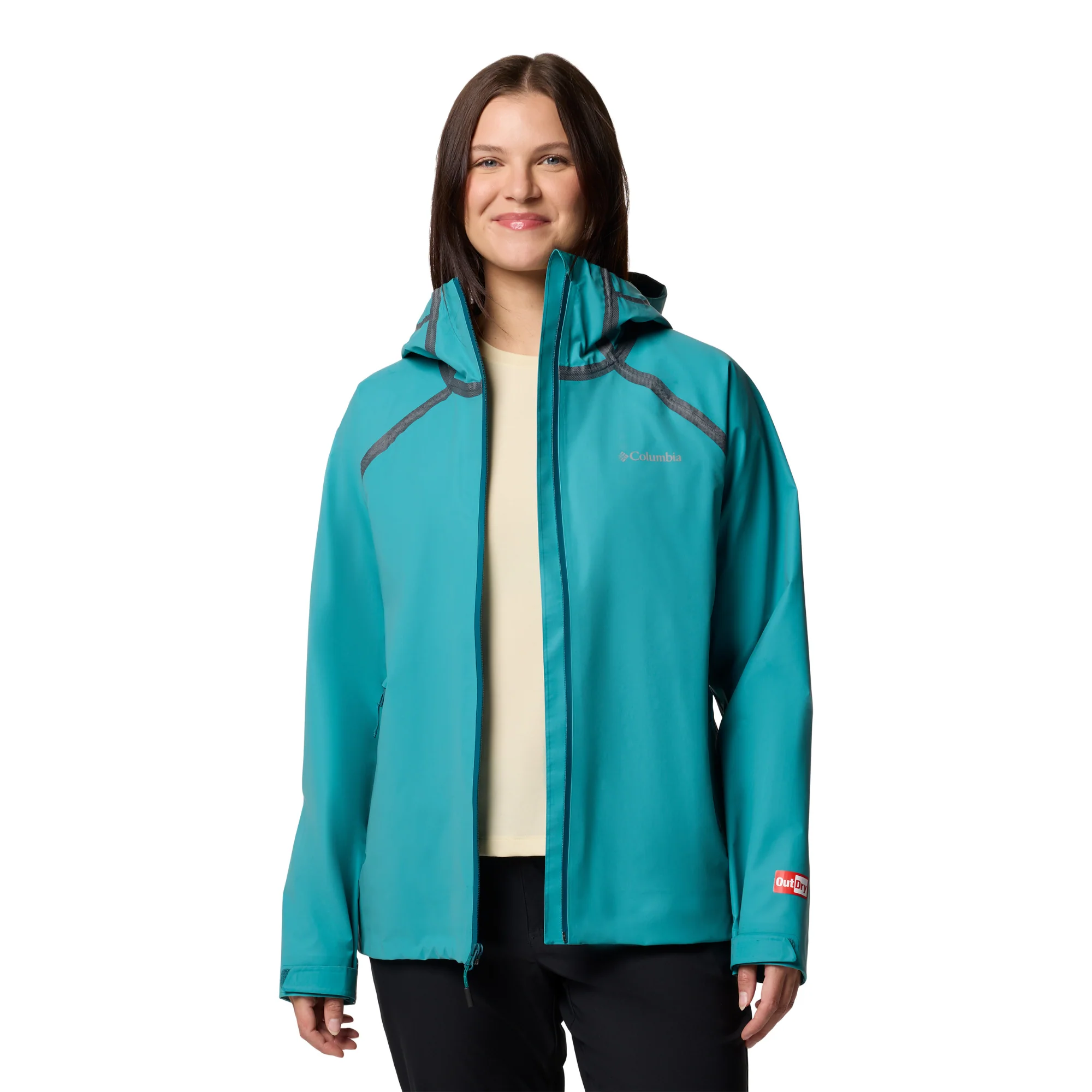 Columbia Women's Reign No Shine Outdry Extreme Waterproof Jacket (River Blue) - Image 7