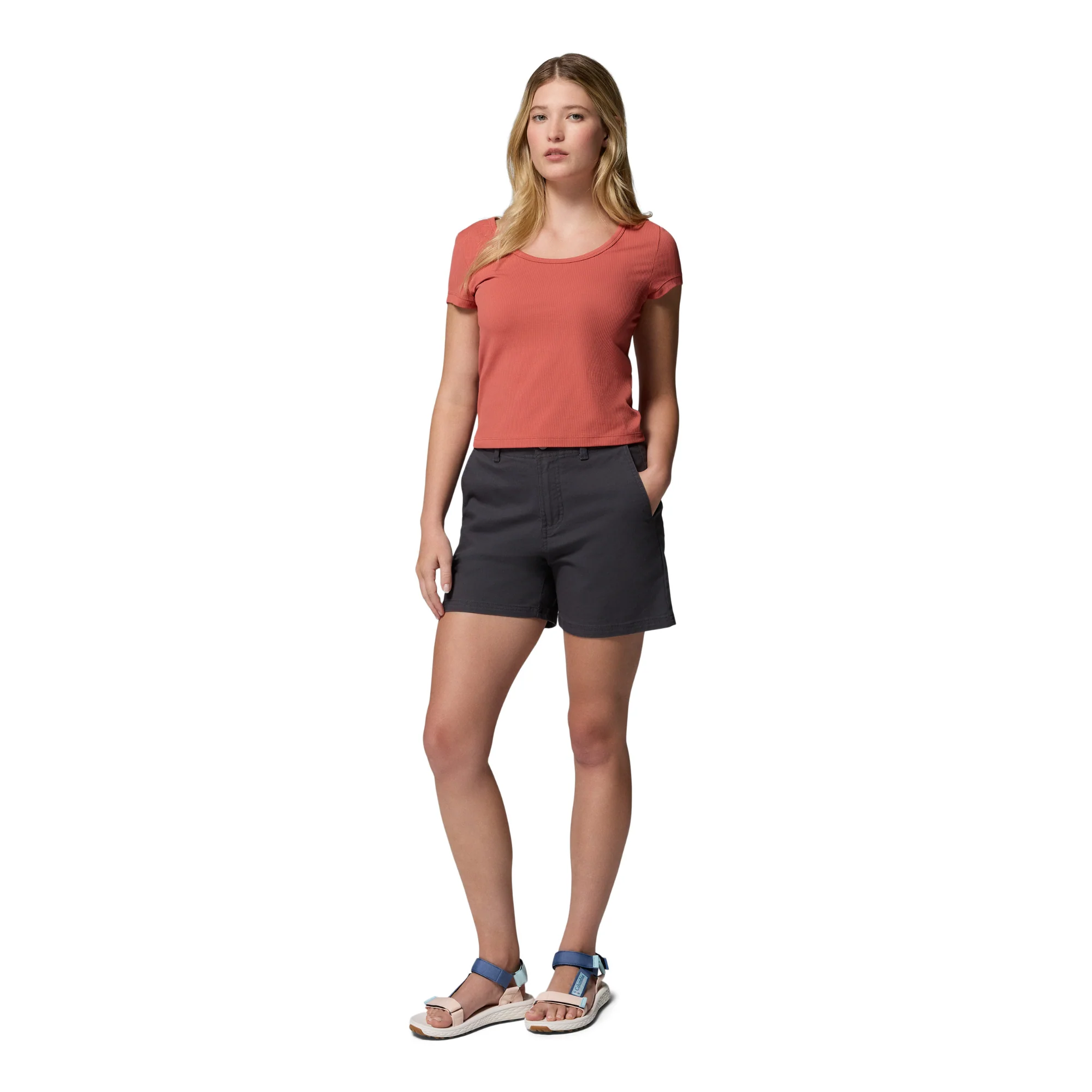 Columbia Women's ROC Shorts (Shark)(5in) - Image 7