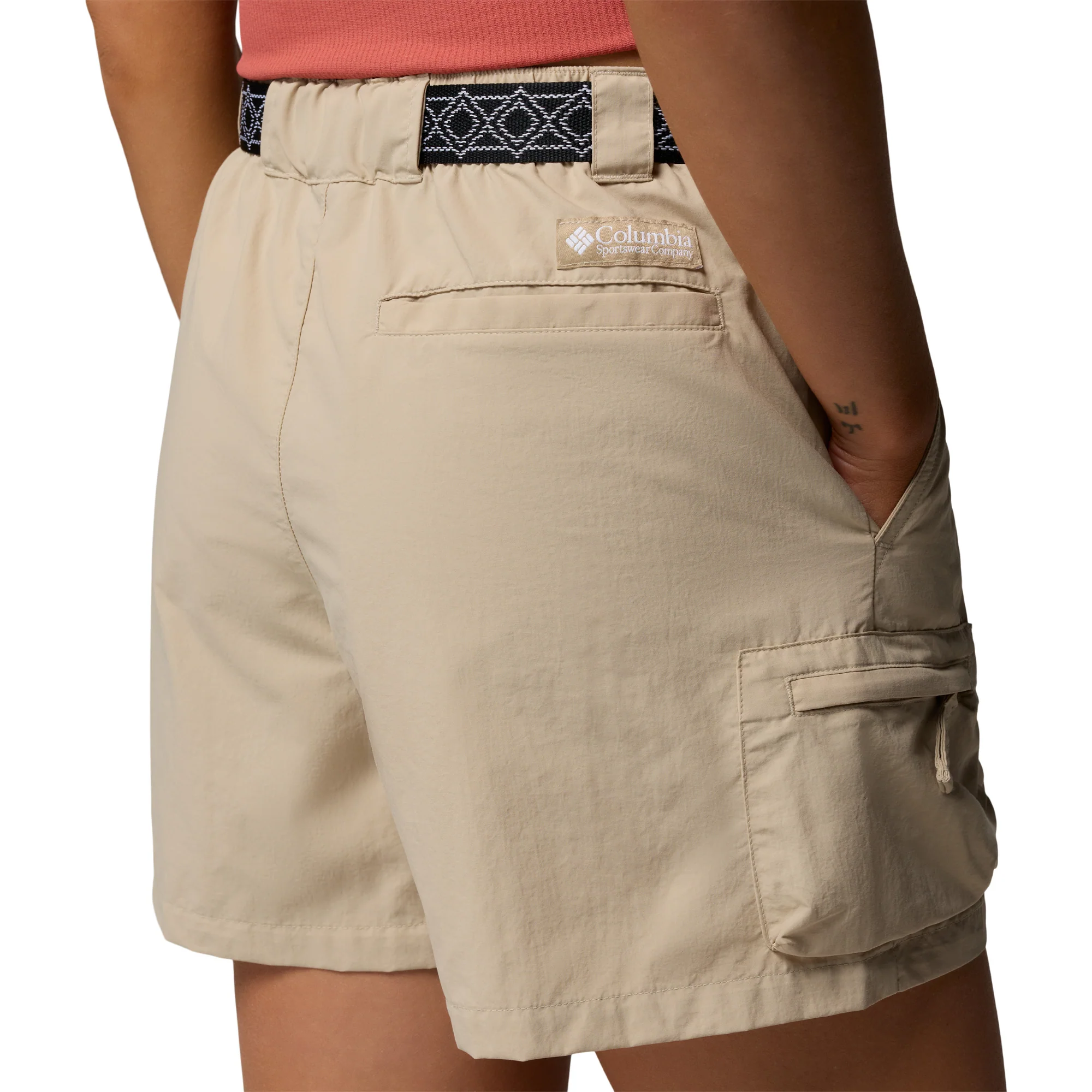Columbia Women's Sequoia Grove Woven Shorts (Ancient Fossil)(4in) - Image 6