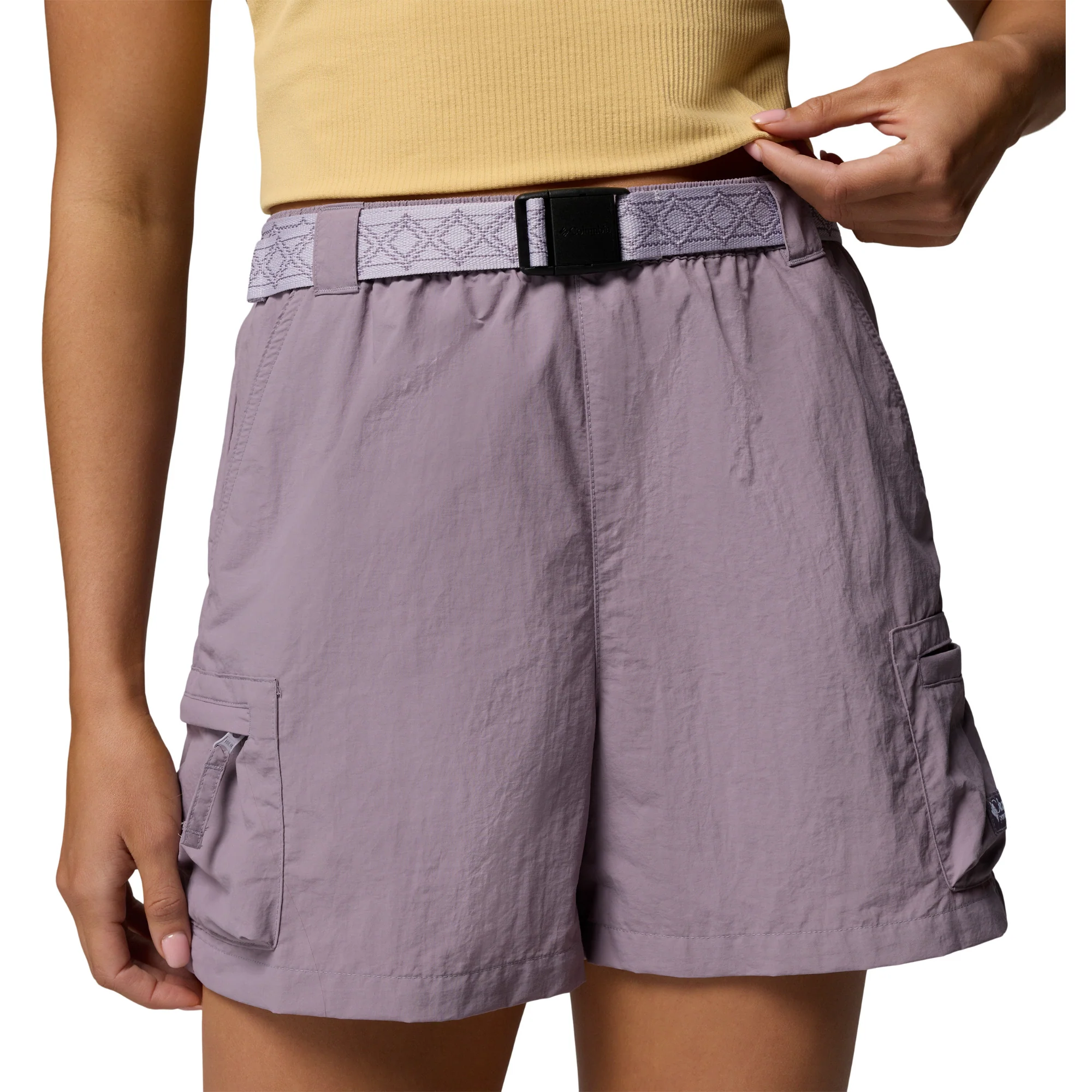 Columbia Women's Sequoia Grove Woven Shorts (Shale Purple/Lavender Pearl)(4in) - Image 4