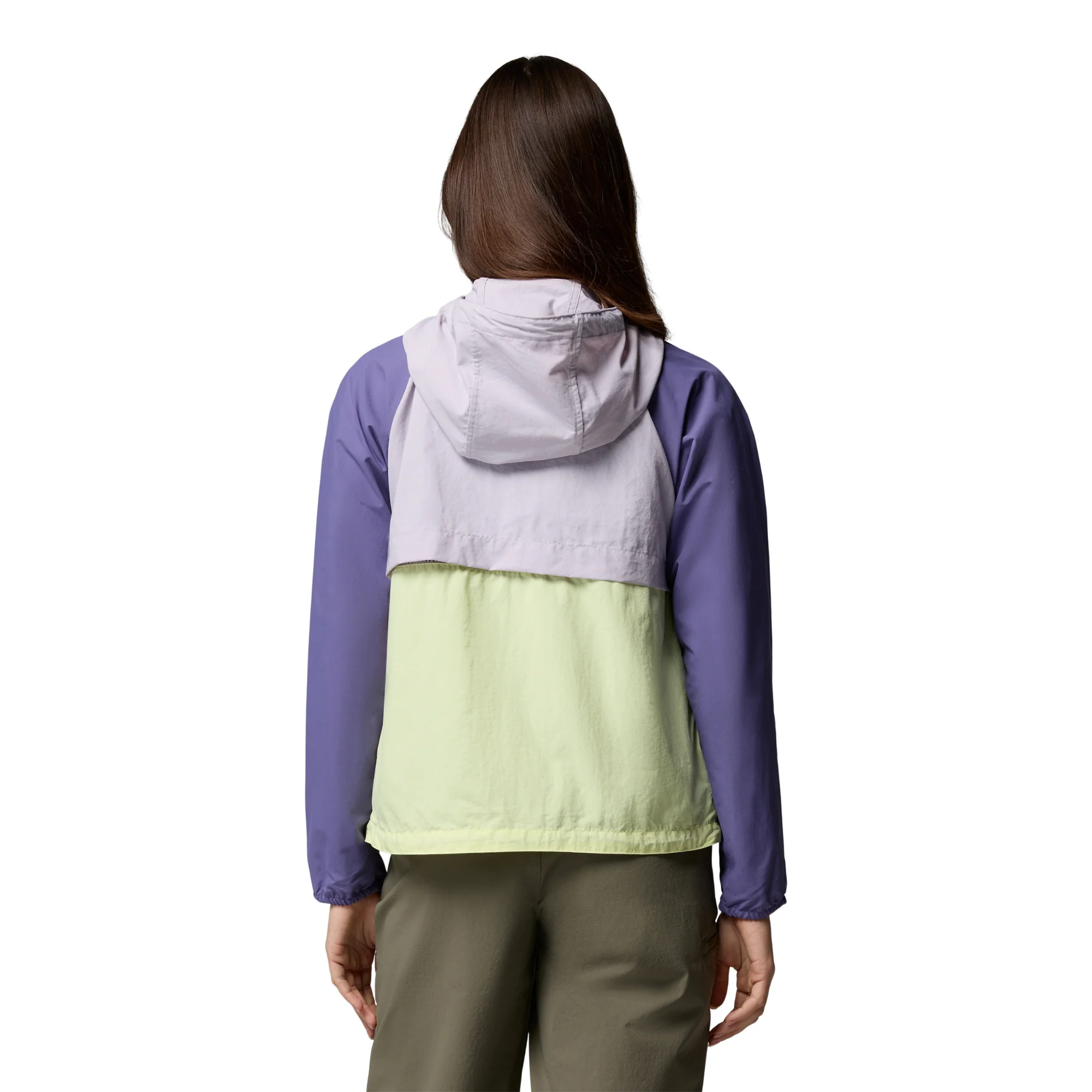 Columbia Women's Spire Valley Hooded UPF50 Windbreaker (Citron Haze/Lavender Pearl/Stormwatch) - Image 5