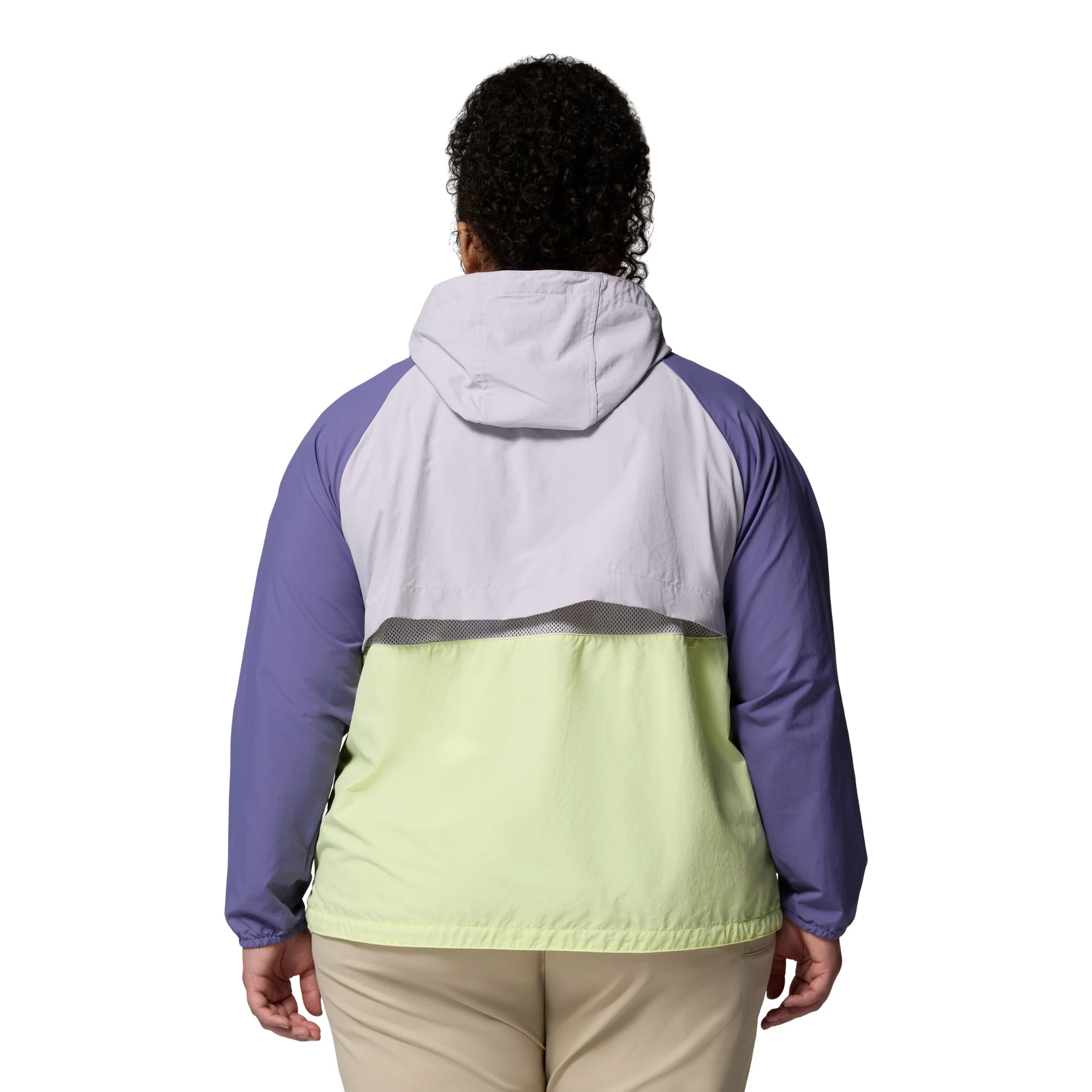 Columbia Women's Spire Valley Hooded UPF50 Windbreaker (Citron Haze/Lavender Pearl/Stormwatch) - Image 6