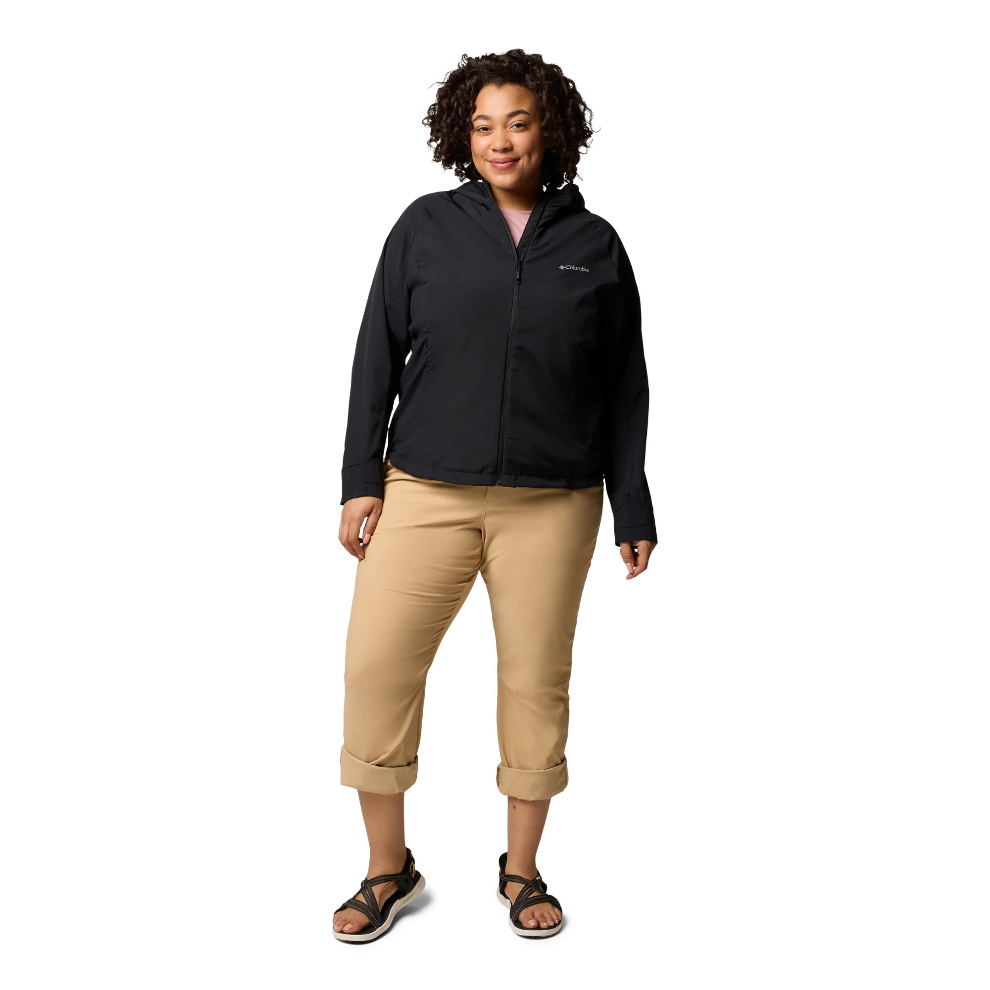Columbia Women's Sweet As III Hooded Softshell Jacket (Black) - Image 14
