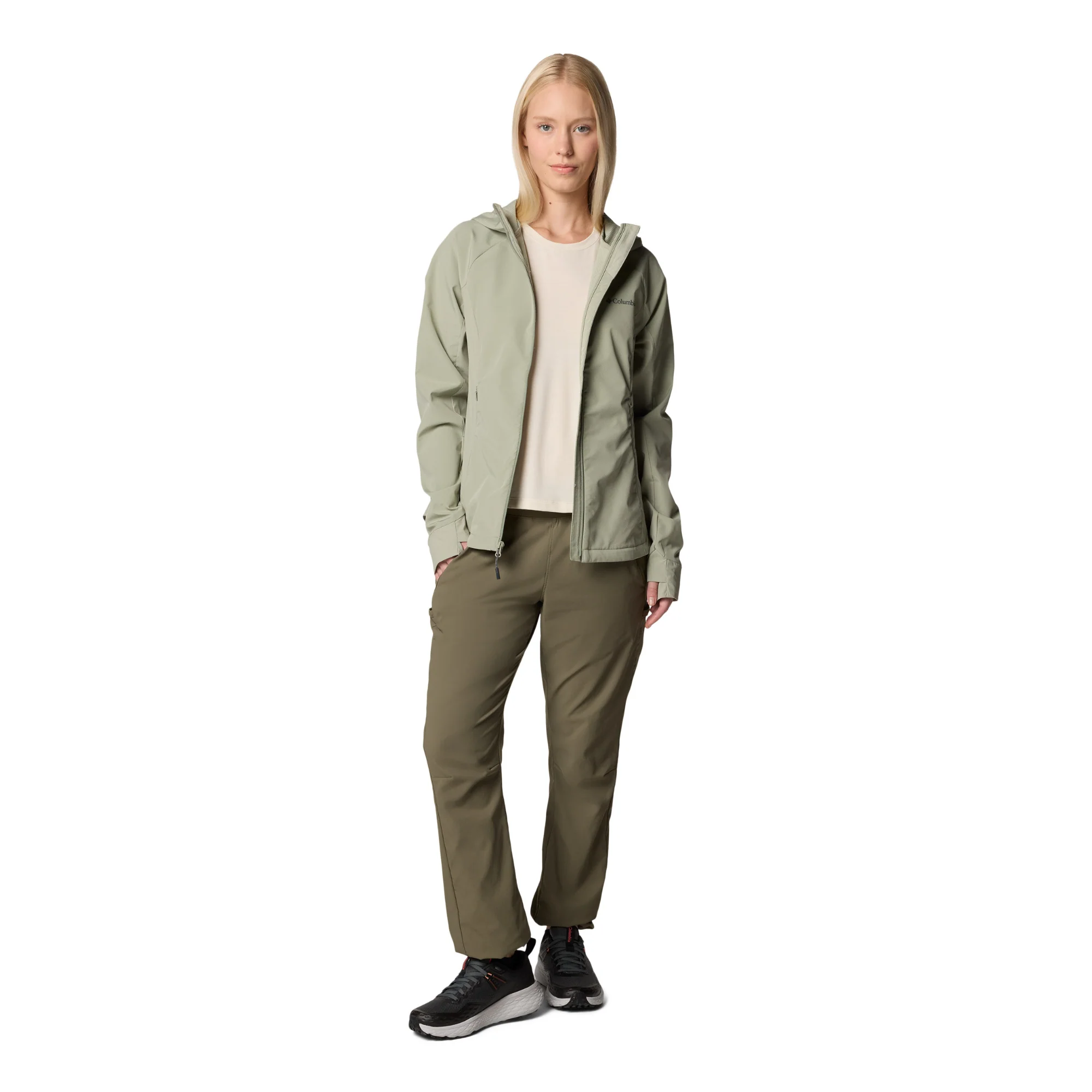 Columbia Women's Sweet As III Hooded Softshell Jacket (Safari) - Image 14