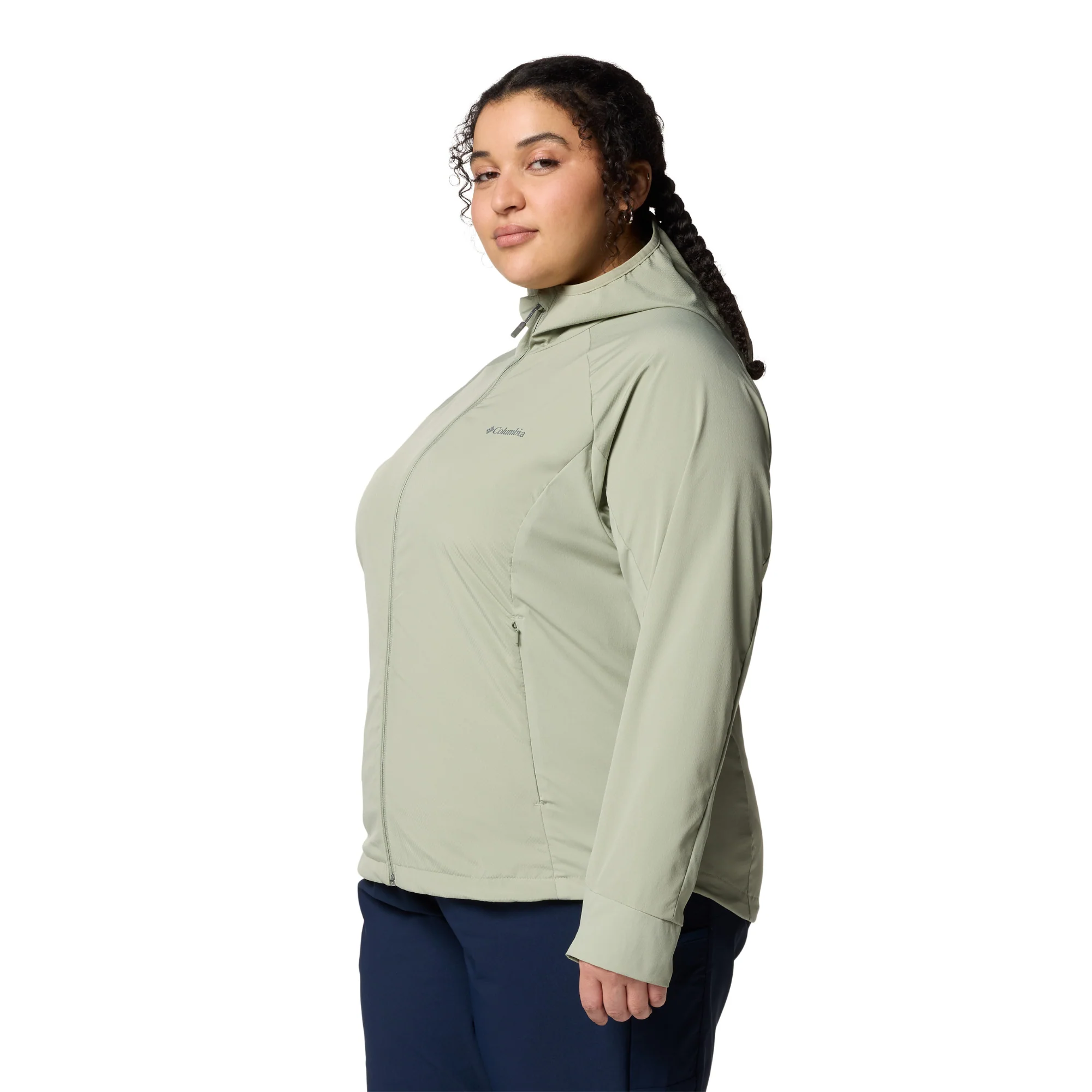 Columbia Women's Sweet As III Hooded Softshell Jacket (Safari) - Image 4