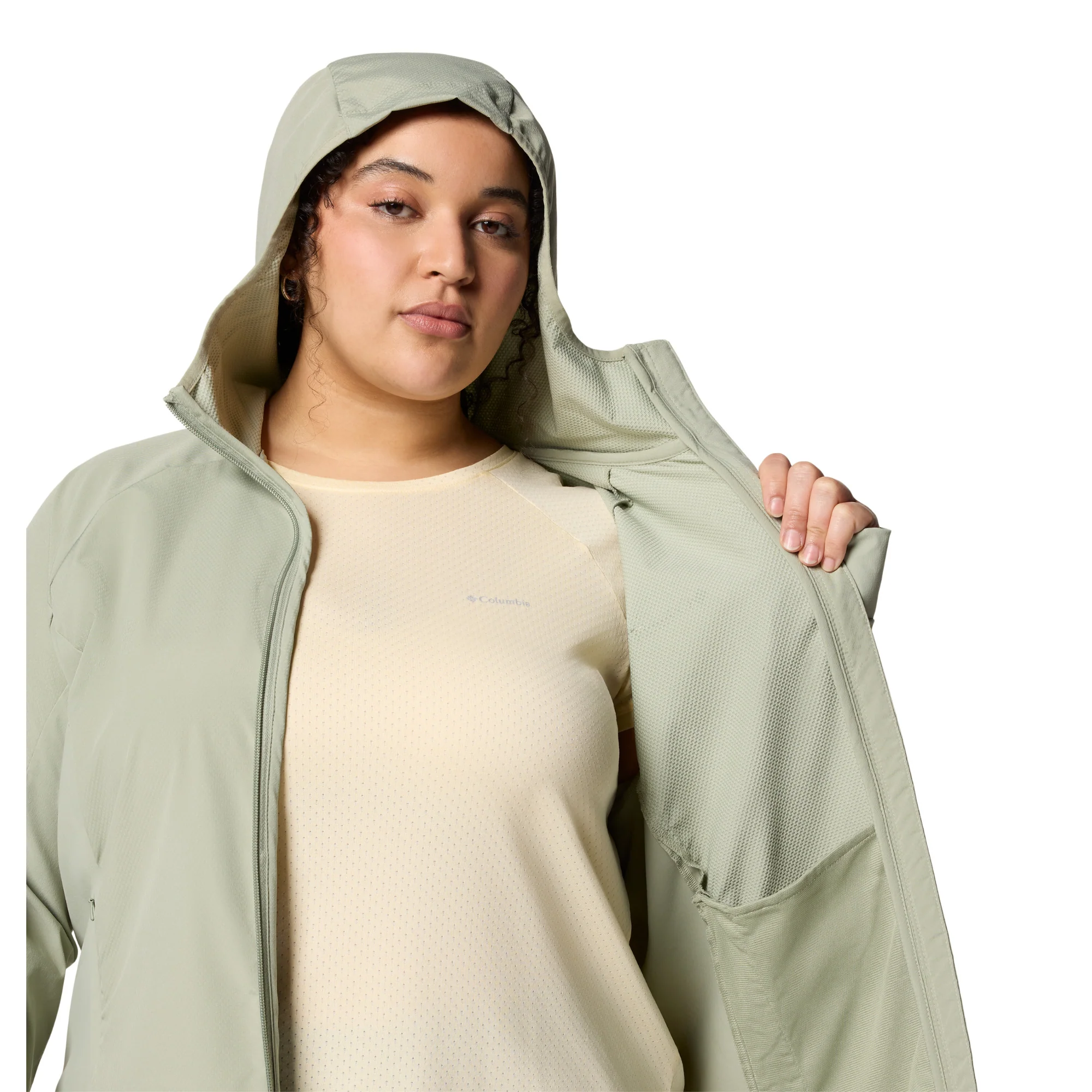 Columbia Women's Sweet As III Hooded Softshell Jacket (Safari) - Image 8