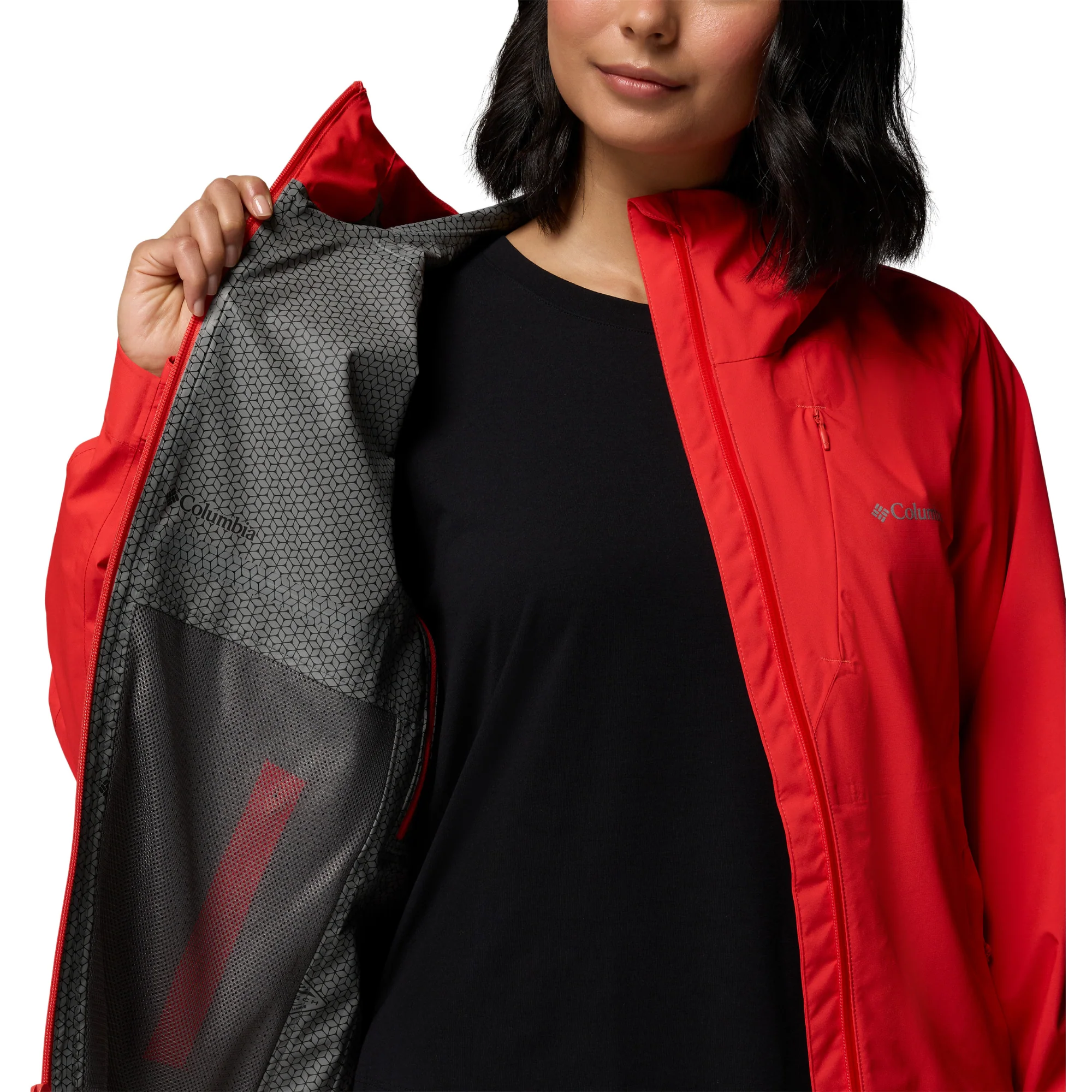 Columbia Women's Trailborne 2.5L Waterproof Jacket (Poppy Red) - Image 5
