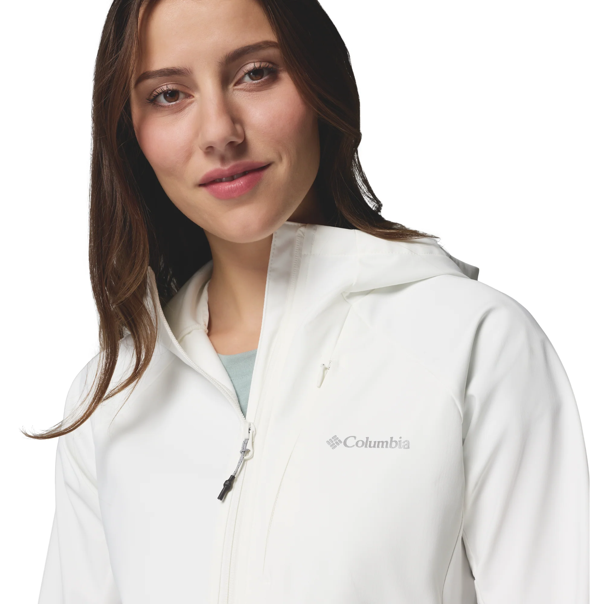 Columbia Women's Trailborne Hooded Softshell Jacket (Sea Salt) - Image 5