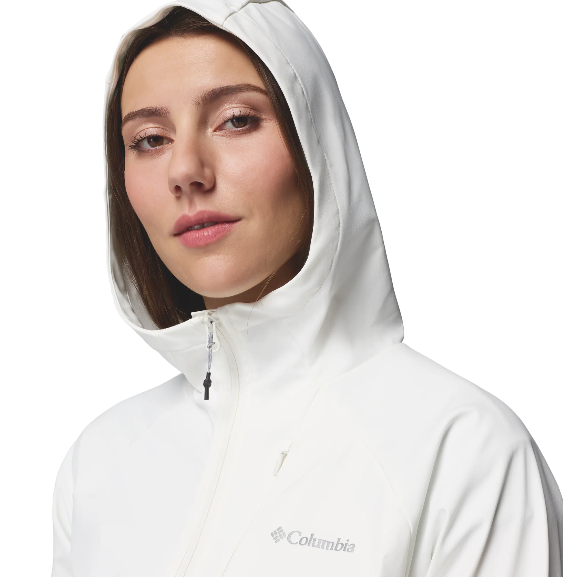 Columbia Women's Trailborne Hooded Softshell Jacket (Sea Salt) - Image 8
