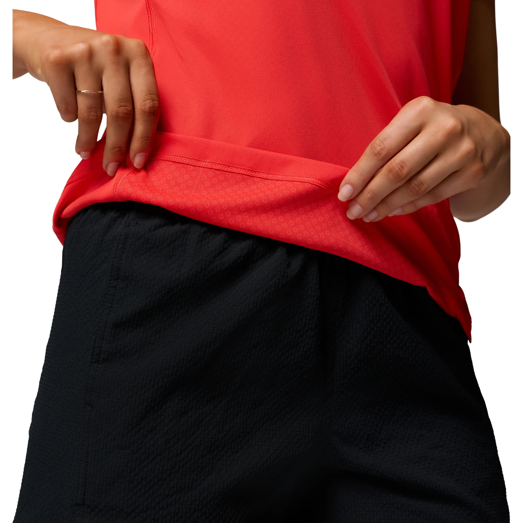Columbia Women's Zero Rules Light Short Sleeve Crew Neck Technical Tee (Poppy Red) - Image 5