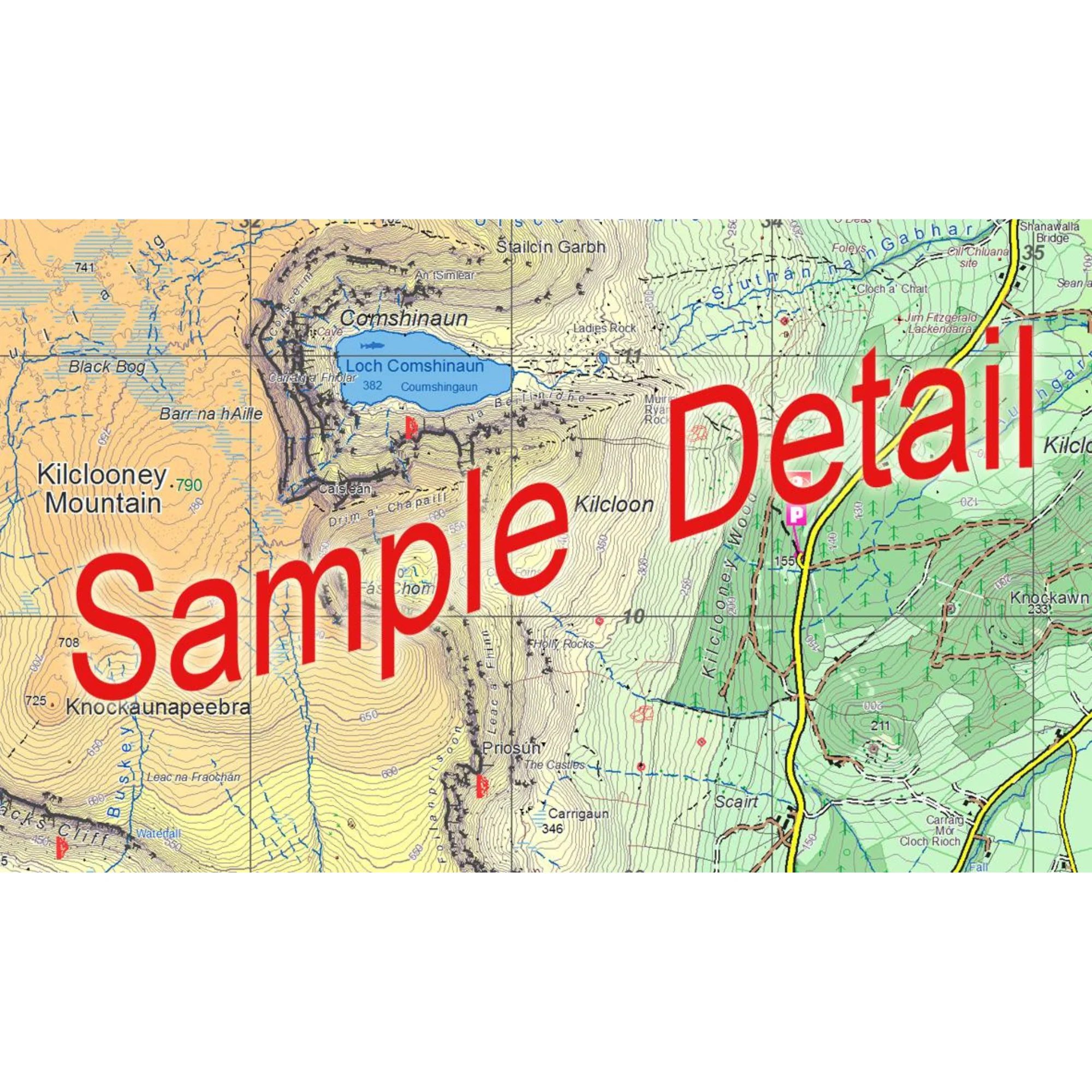 EastWest Mapping Comeragh Mountains Paper Map (1:25,000) - Image 3